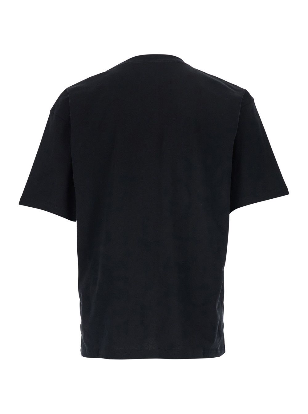 Valentino Black T-Shirt with Logo Print on the Front and Dropped Shoulders in Cotton for Men Size US XL / EU 56 / 4 - 2 Thumbnail
