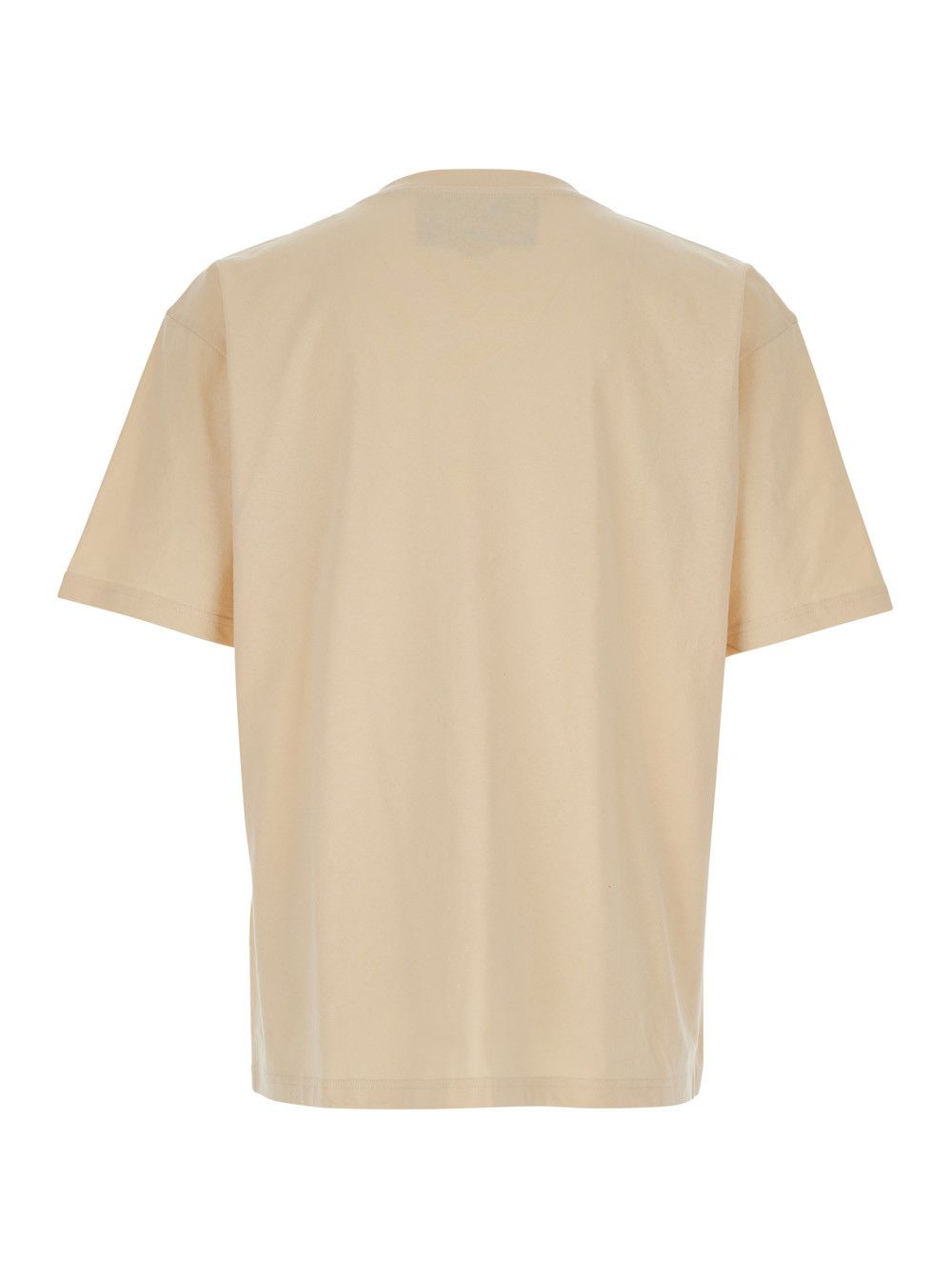 Valentino T-Shirt Beige with Logo Print on the Front in Cotton for Men Size US L / EU 52-54 / 3 - 2 Thumbnail