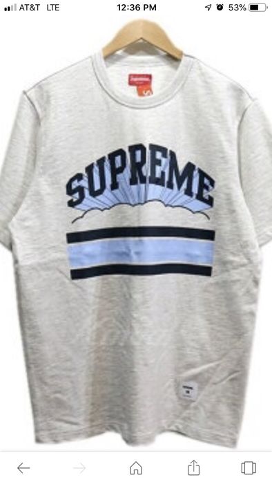 Supreme Supreme Cloud Arc Tee Ash Grey | Grailed