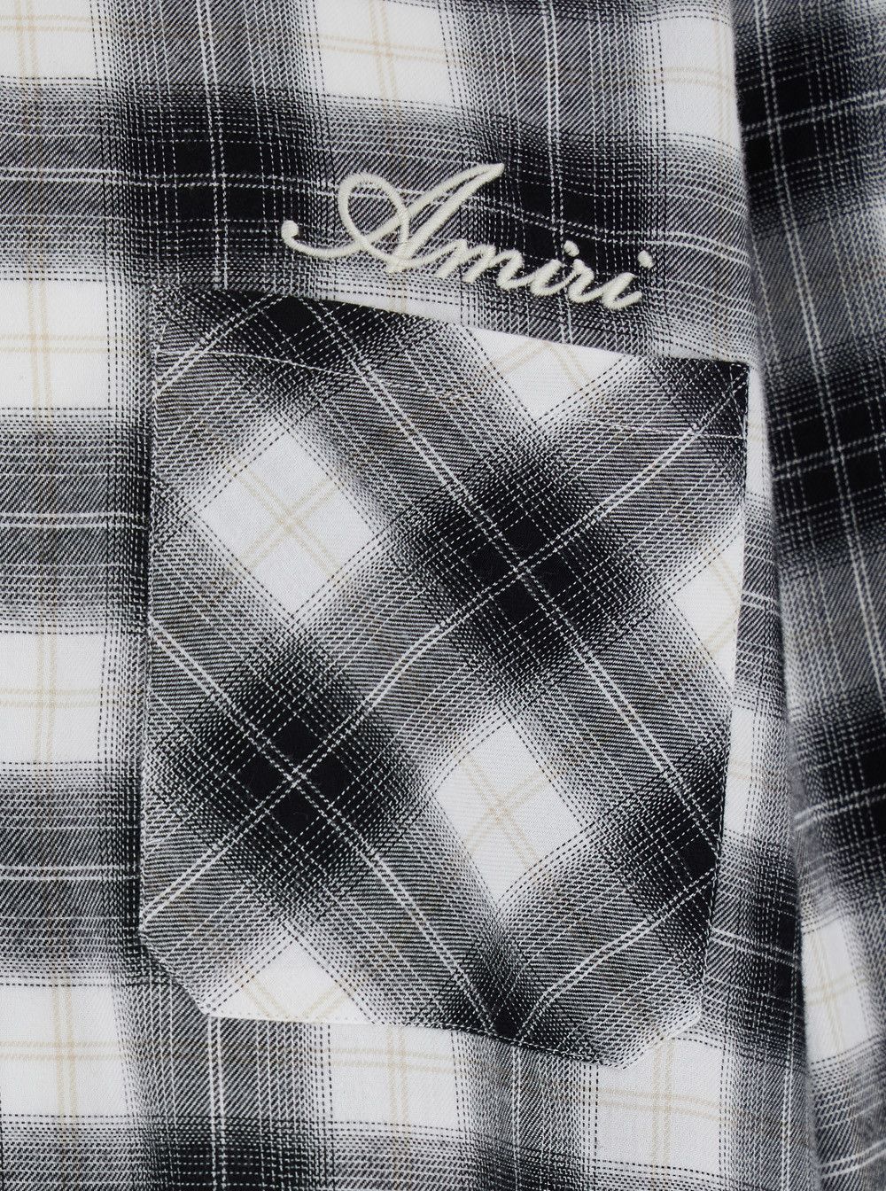Amiri Shirt with Classic Collar and All-Over Check Motif in Multicolor Wool for Men Size US M / EU 48-50 / 2 - 3 Thumbnail