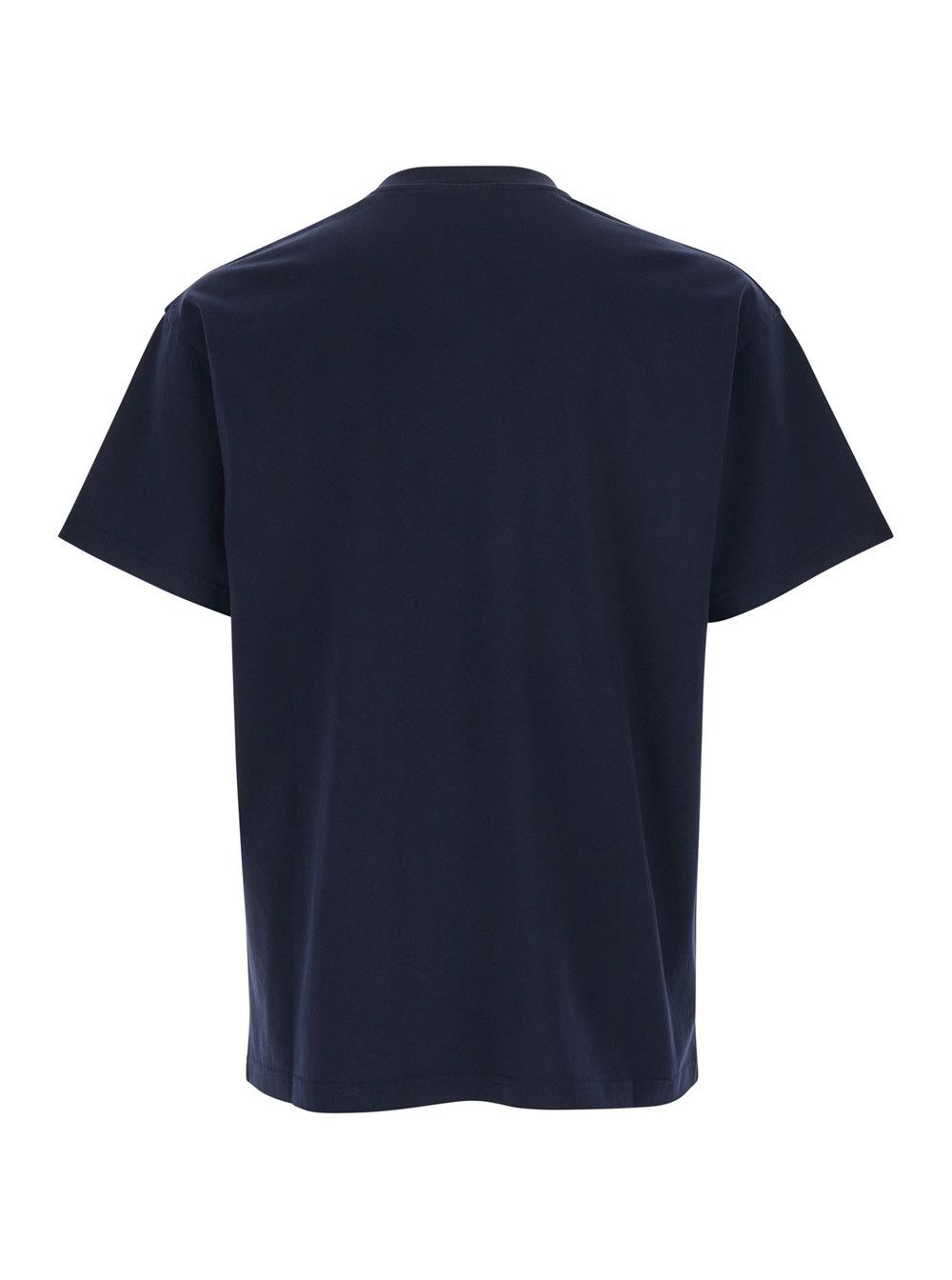 Givenchy Blue Crew Neck T-Shirt with Logo Patch on the Front in Cotton for Men Size US S / EU 44-46 / 1 - 2 Thumbnail