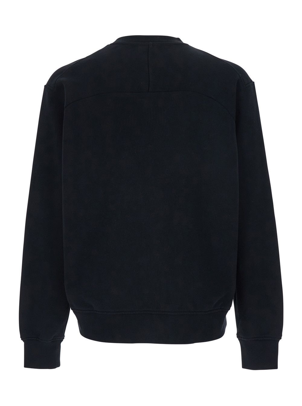 Givenchy Black Crewneck Sweatshirt with Logo Patch on the Front in Cotton for Men Size US M / EU 48-50 / 2 - 2 Thumbnail