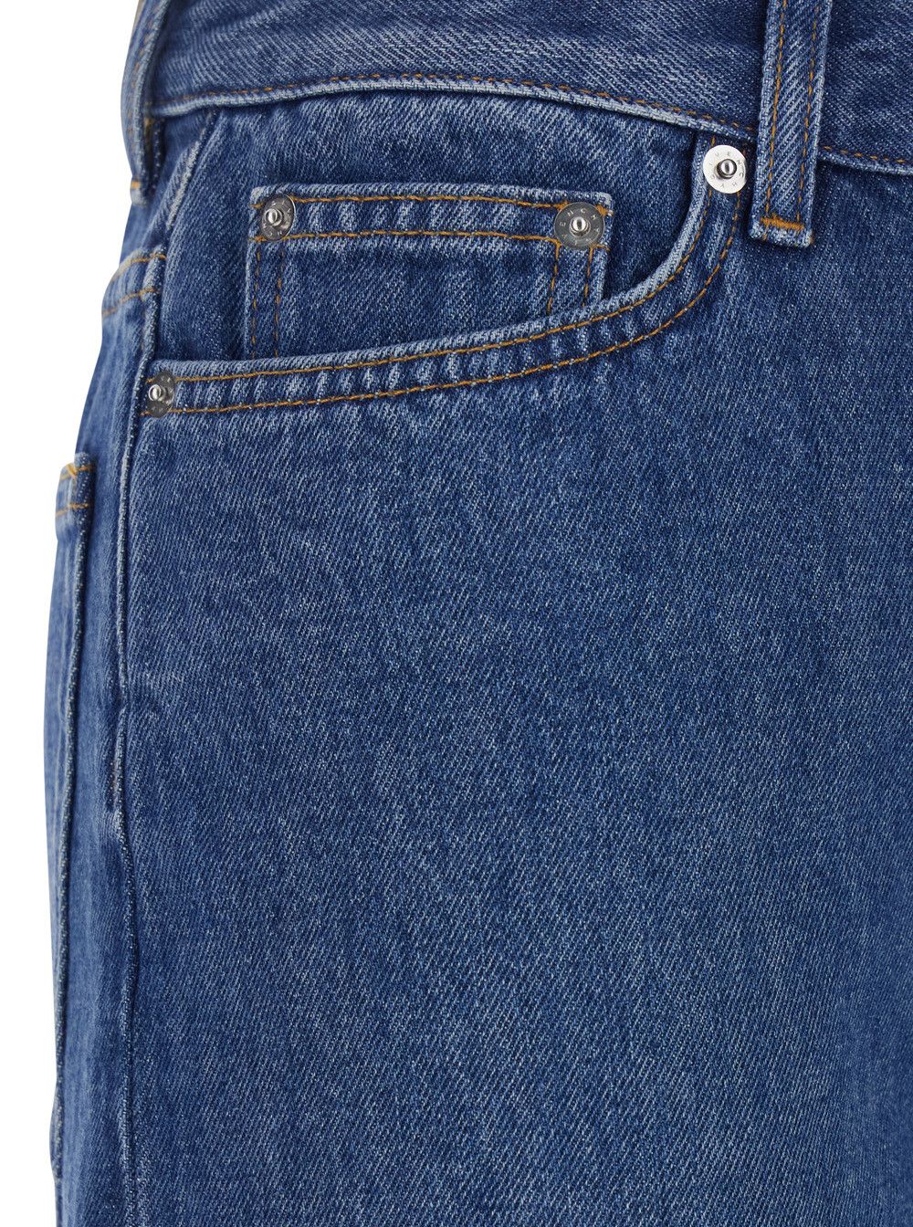 Givenchy Blue Five-Pocket Jeans with Belt Loops and Logo Patch on the Back in Denim For Women Size 28" / US 6 / IT 42 - 3 Thumbnail