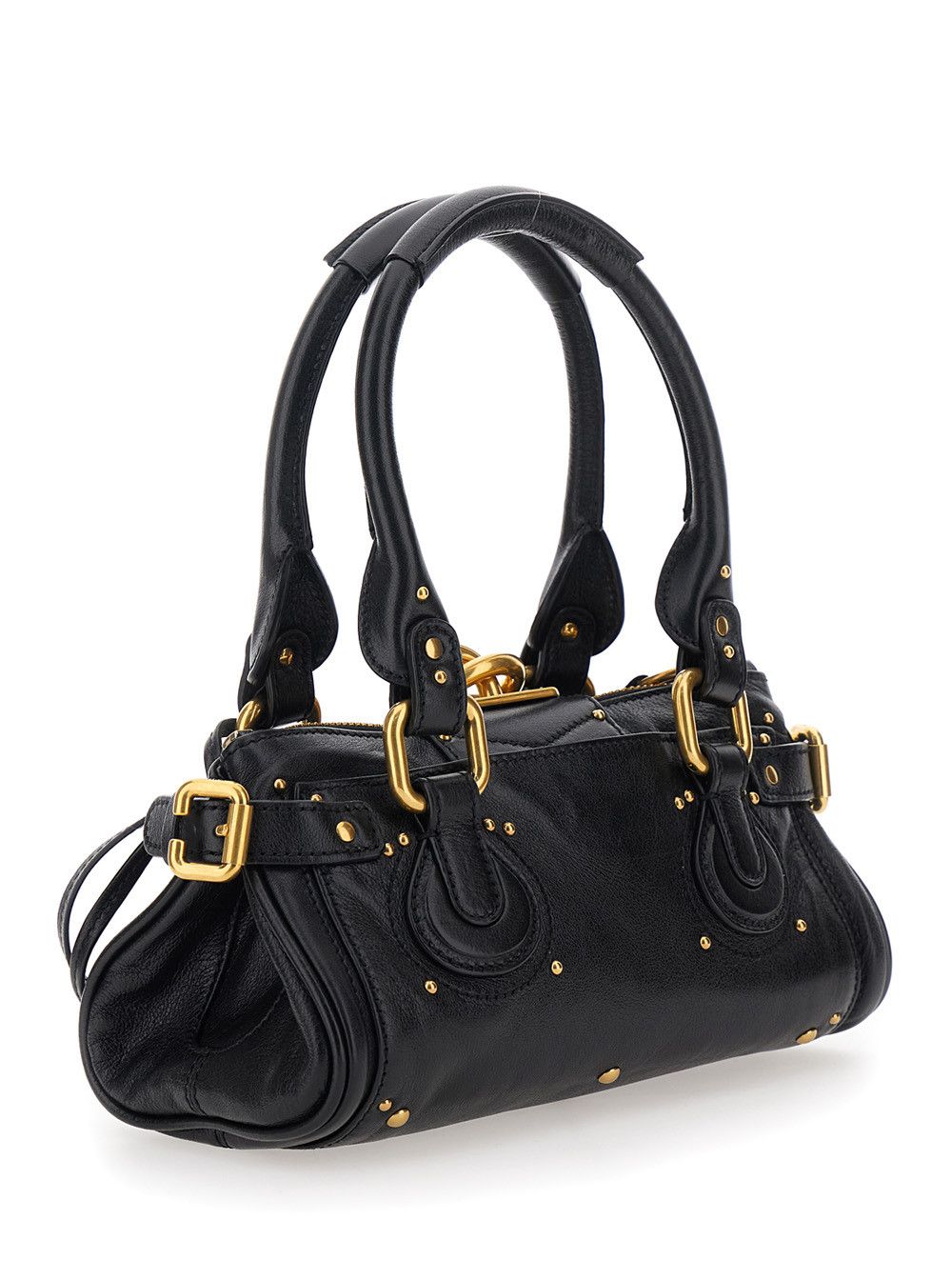 Chloe 'Paddington' Black Handbag with Lock on the Front and Two Top Handles in Leather Woman Size ONE SIZE - 3 Thumbnail