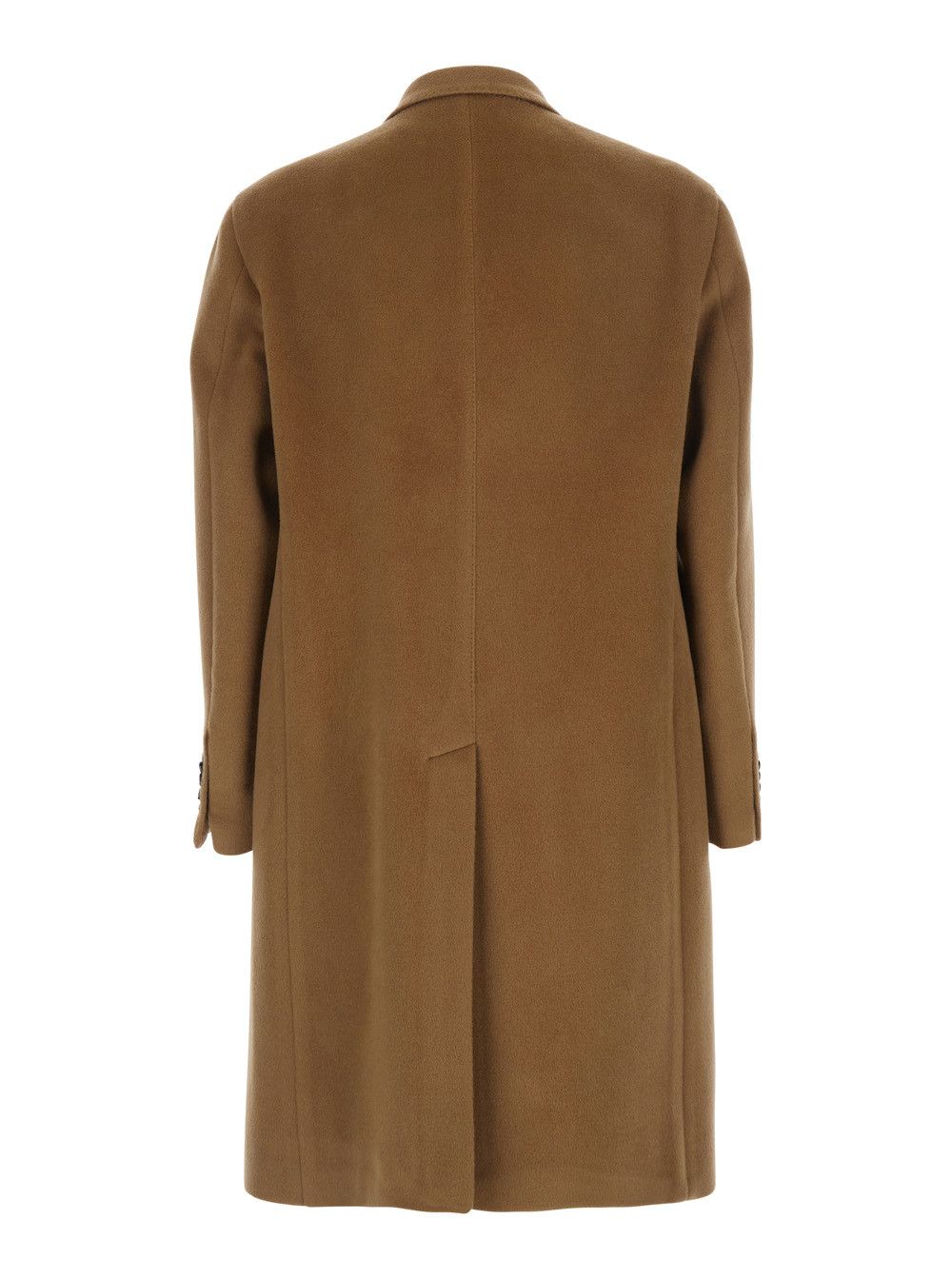 Tagliatore Beige Double-Breasted Coat with Peak Revers and Rear Single Vent in Wool Man Size US L / EU 52-54 / 3 - 2 Thumbnail