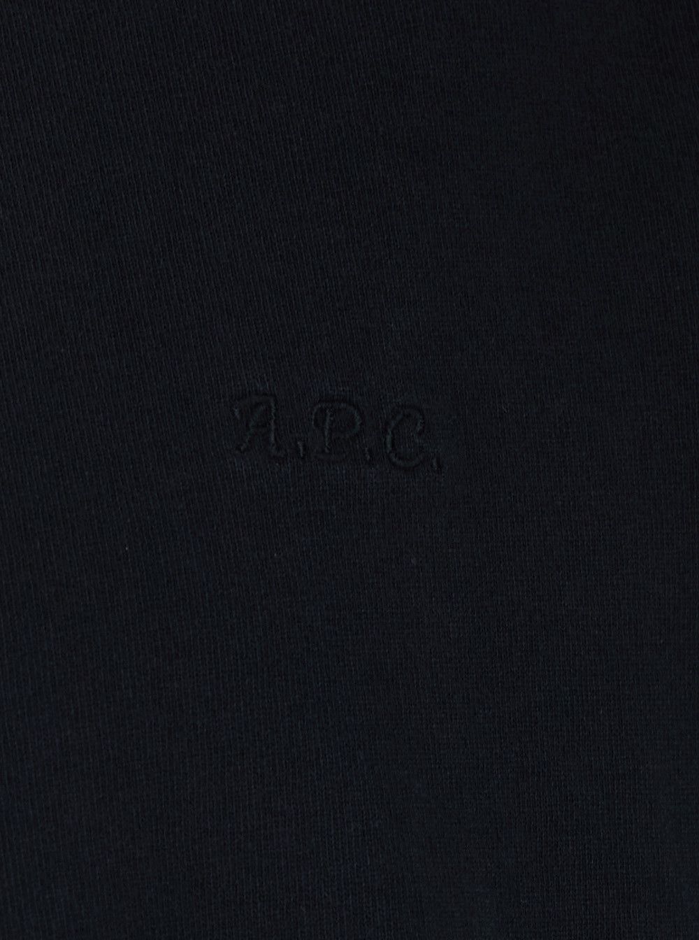 A.P.C. Black Crew Neck T-Shirt with Contrast Details in Cotton for Men Size US M / EU 48-50 / 2 - 3 Thumbnail