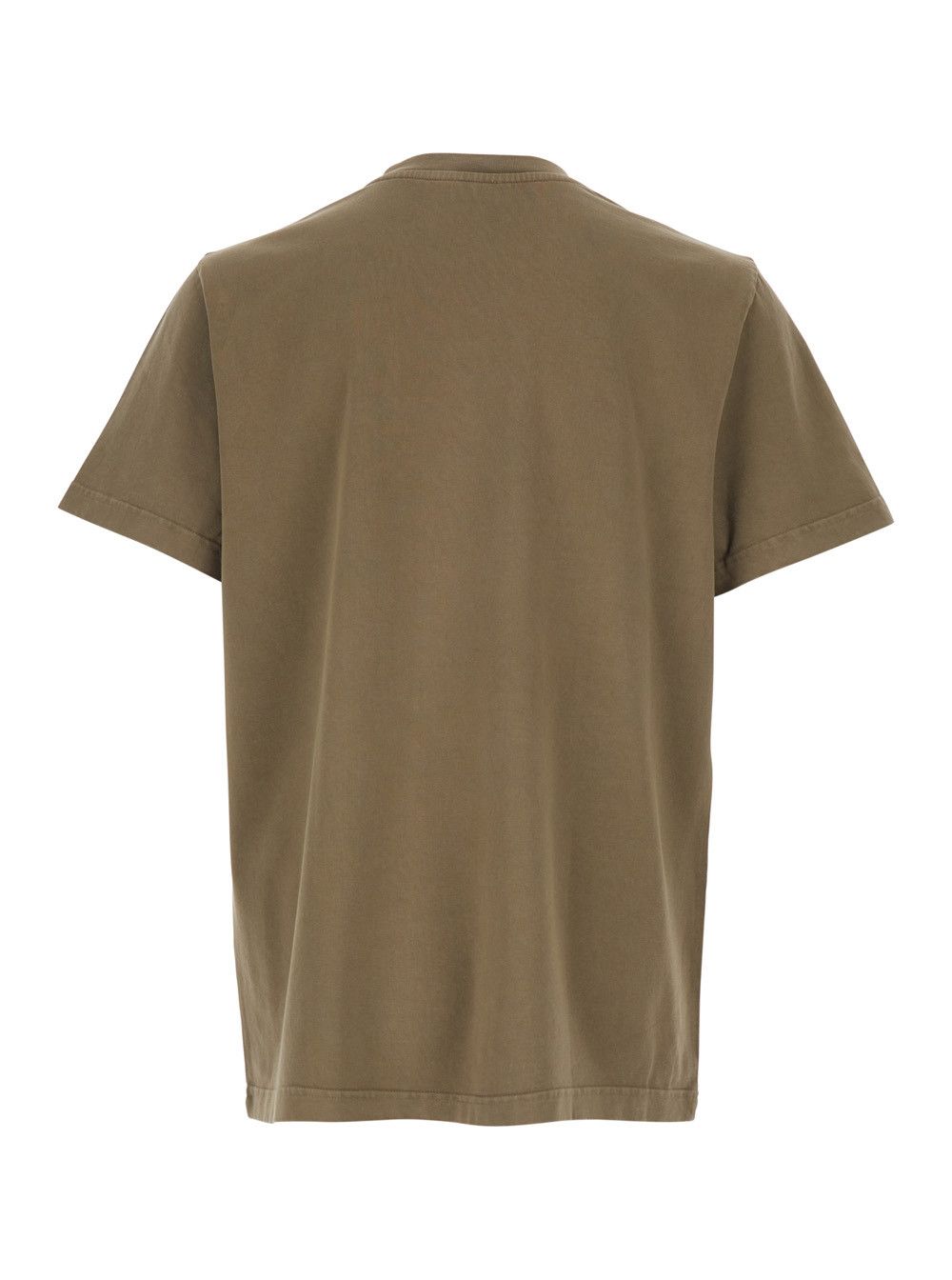 A.P.C. Brown Crew Neck T-Shirt with Logo Lettering on the Front in Cotton for Men Size US XL / EU 56 / 4 - 2 Thumbnail