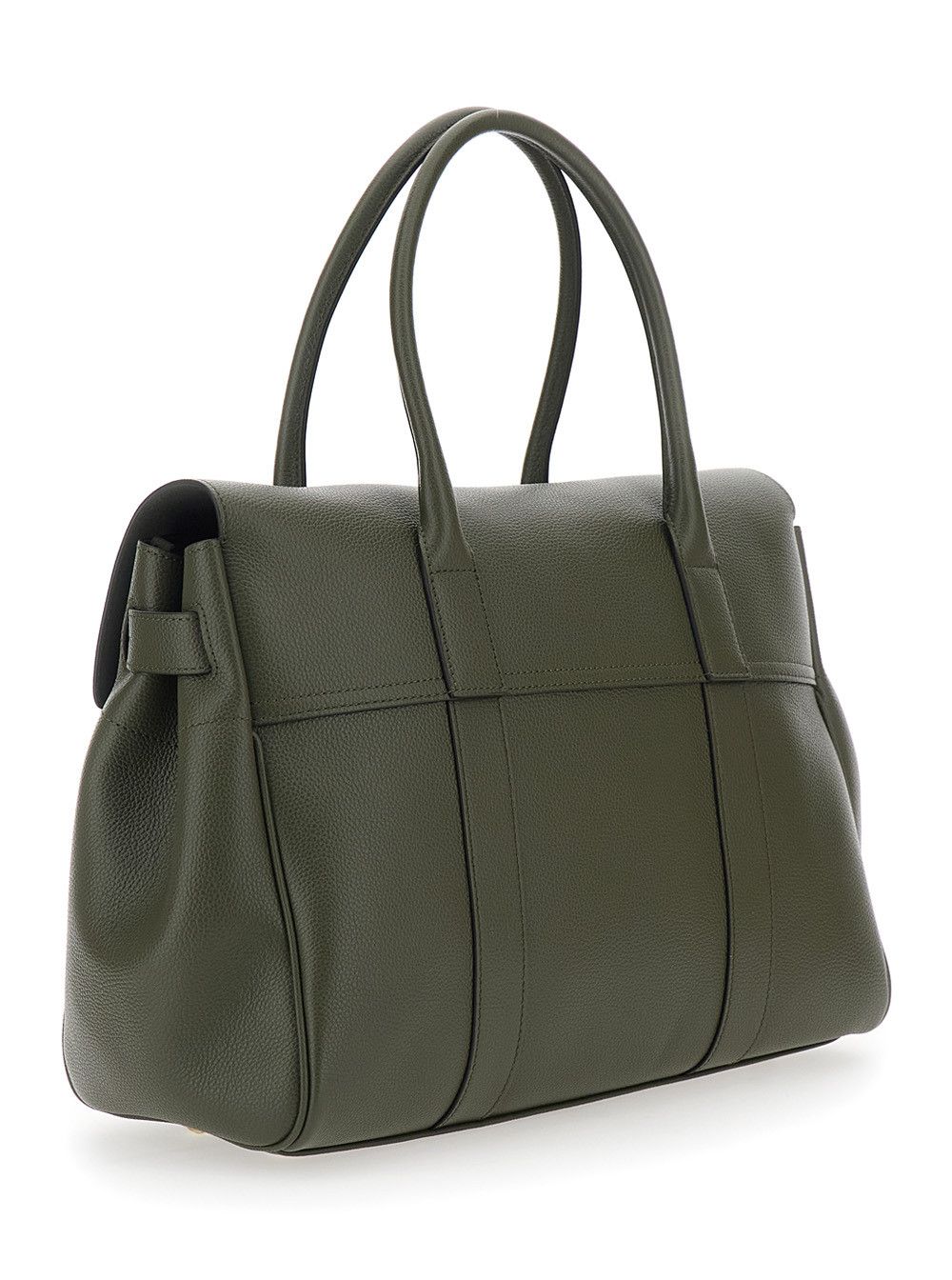 Mulberry Handbag 'Bayswater' with Turnlock Closure in Green Pebbled Leather for Women Size ONE SIZE - 3 Thumbnail