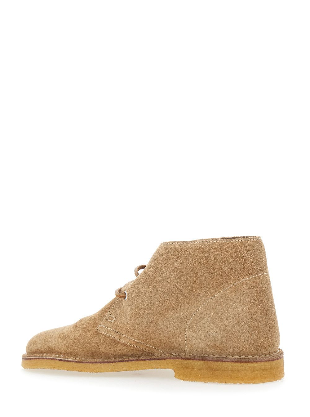 Dsquared2 Beige Suede Lace-Up Shoes with Logo Patch on the Side for Men Size US 10 / EU 43 - 3 Thumbnail