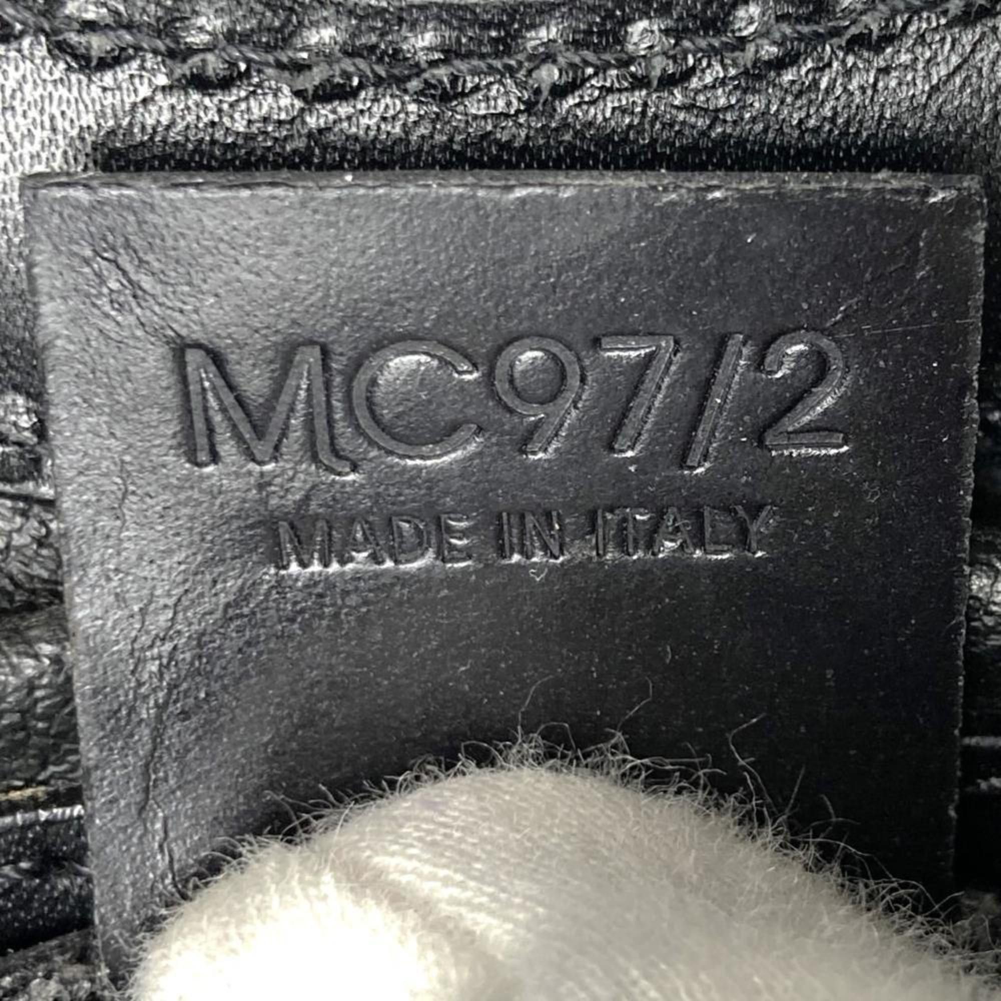 Celine CELINE Macadam Circle Handle MC97/2 Handbag / Black Leather Women's Size ONE SIZE - 7 Thumbnail
