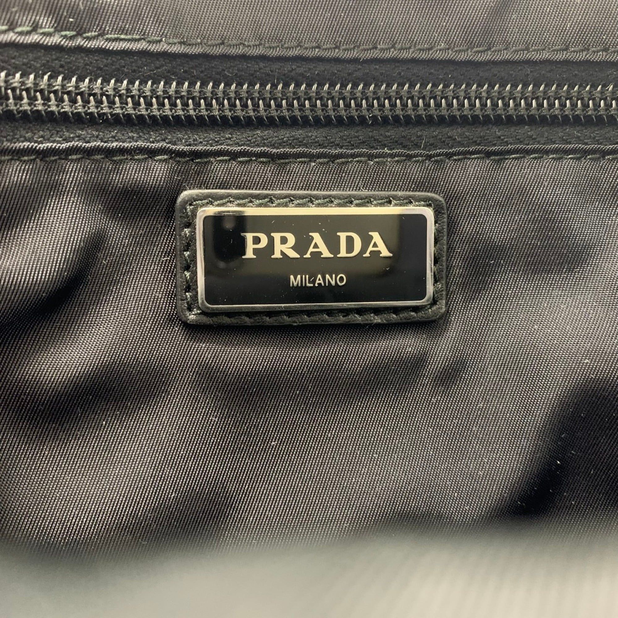 Prada Prada body bag nylon green for men and women Size ONE SIZE - 9 Thumbnail