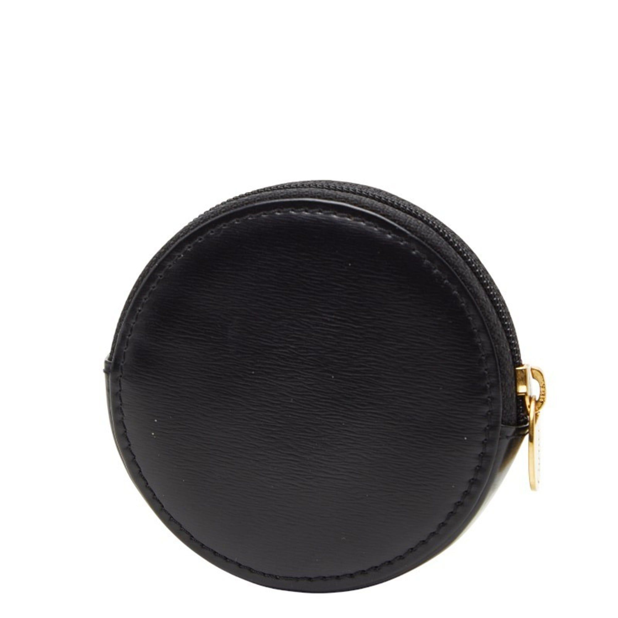 Cartier Cartier Panthère Round Wallet/Coin Case in Black and Gold Leather for Women Size ONE SIZE - 2 Thumbnail