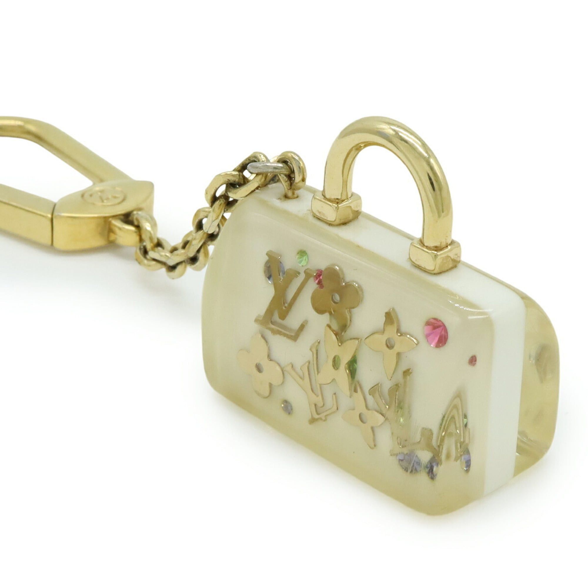 Louis Vuitton LOUIS VUITTON Porte-Clés Speedy Inclusion Key Charm, Keychain, Bag White, M65416 Size ONE SIZE - 4 Thumbnail
