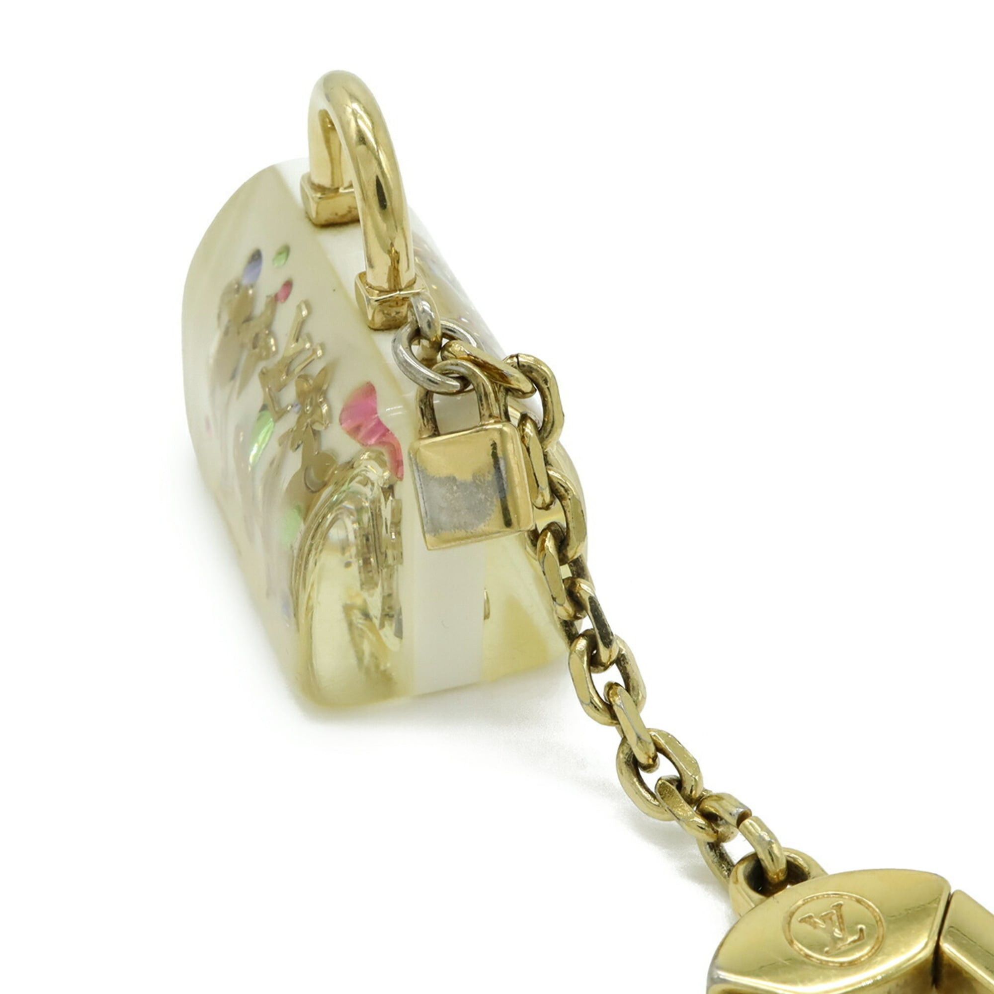 Louis Vuitton LOUIS VUITTON Porte-Clés Speedy Inclusion Key Charm, Keychain, Bag White, M65416 Size ONE SIZE - 5 Thumbnail