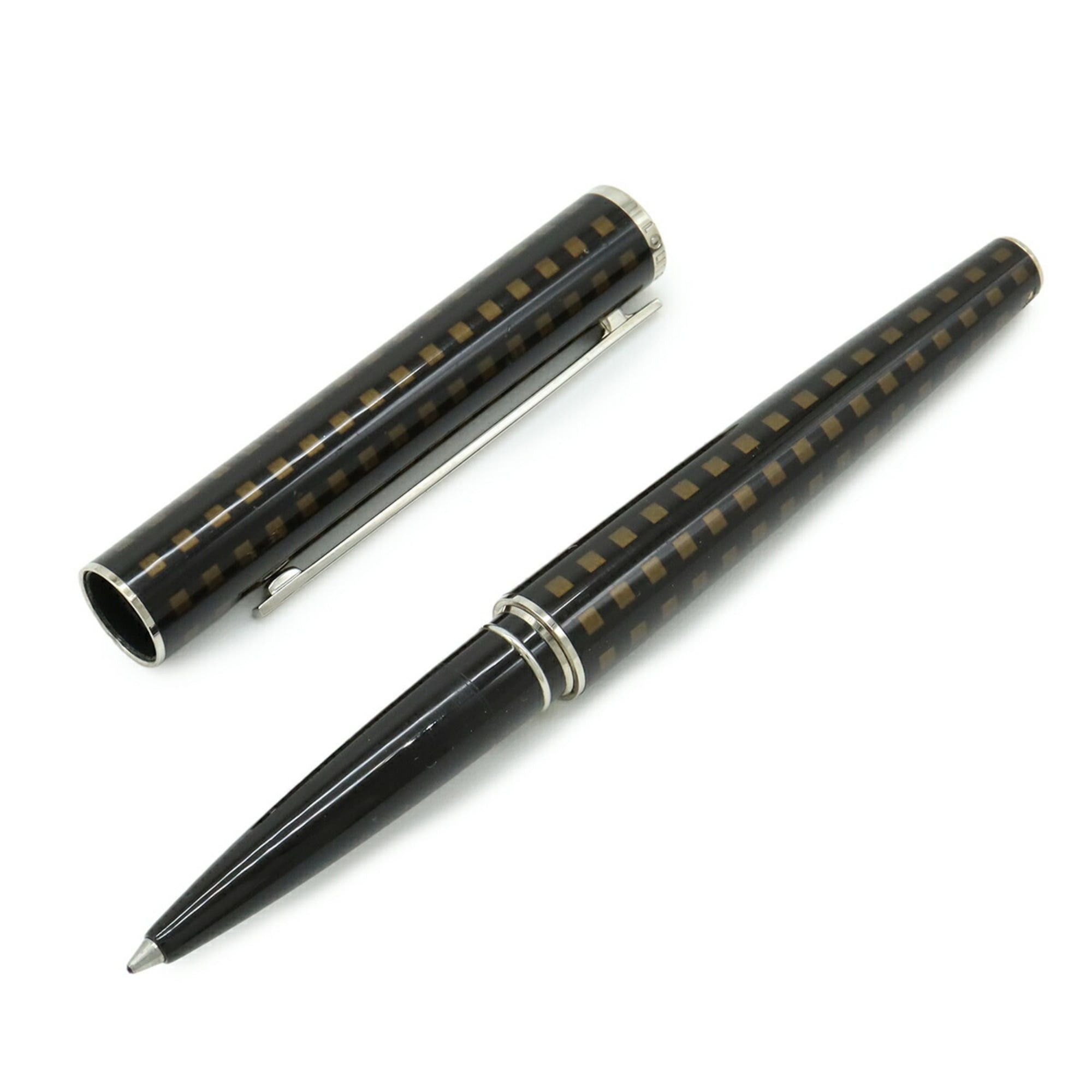 Louis Vuitton LOUIS VUITTON Jet Rack Ballpoint Pen, Cap Type, Damier Check Pattern, Dark Brown, Gold, Black Ink, N79144 Size ONE SIZE - 5 Thumbnail
