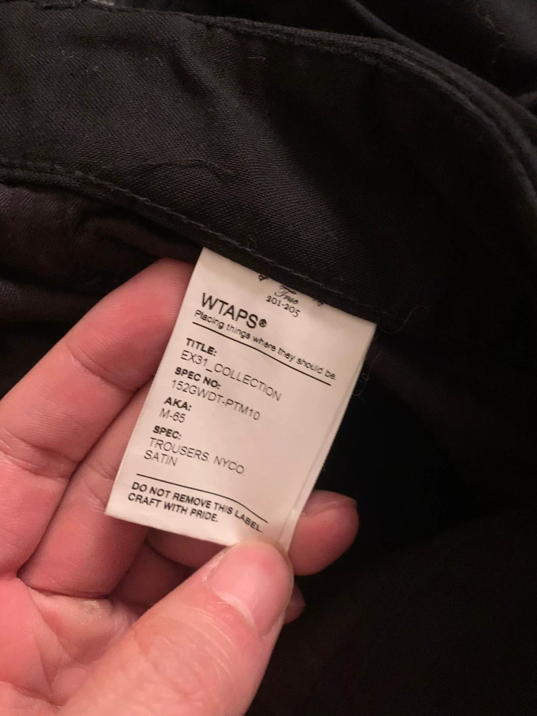 Wtaps WTAPS 15AW M65 Cargo Pants Black S Size US 26 / EU 42 - 7 Thumbnail