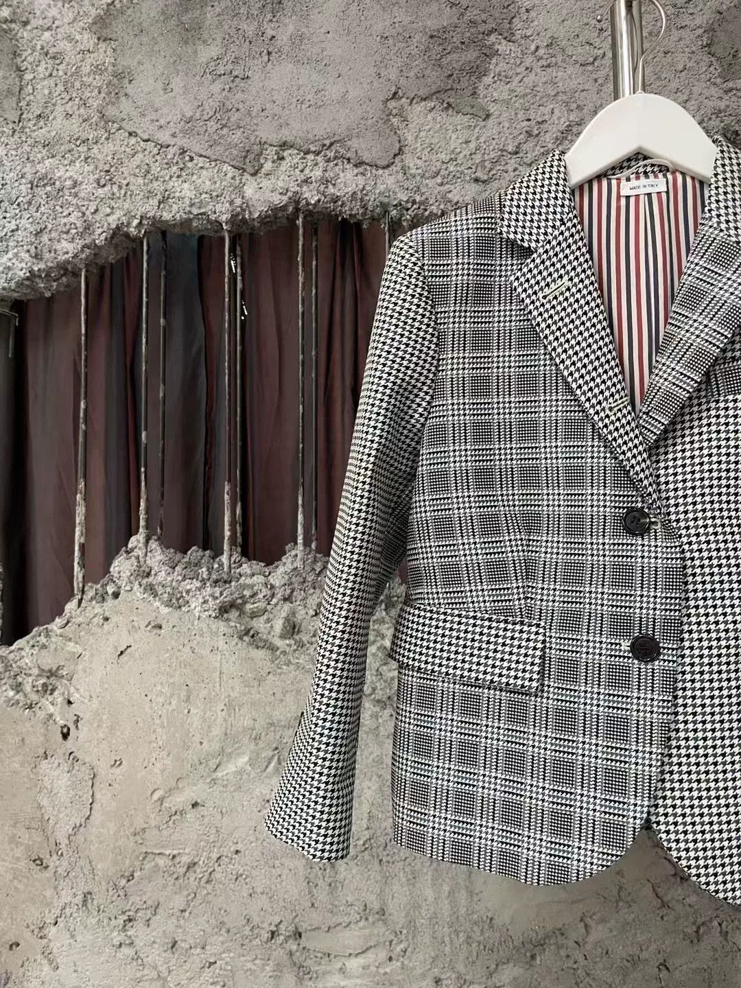 Thom Browne Thom Browne Paneled Plaid Blazer Size US S / EU 44-46 / 1 - 3 Thumbnail