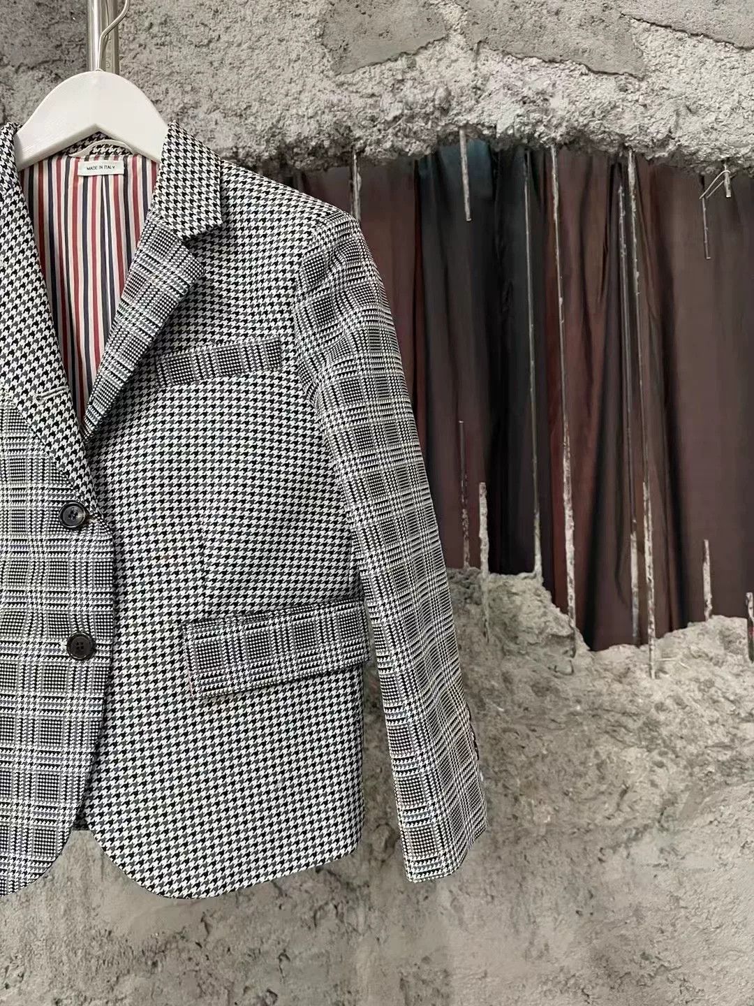 Thom Browne Thom Browne Paneled Plaid Blazer Size US S / EU 44-46 / 1 - 4 Thumbnail