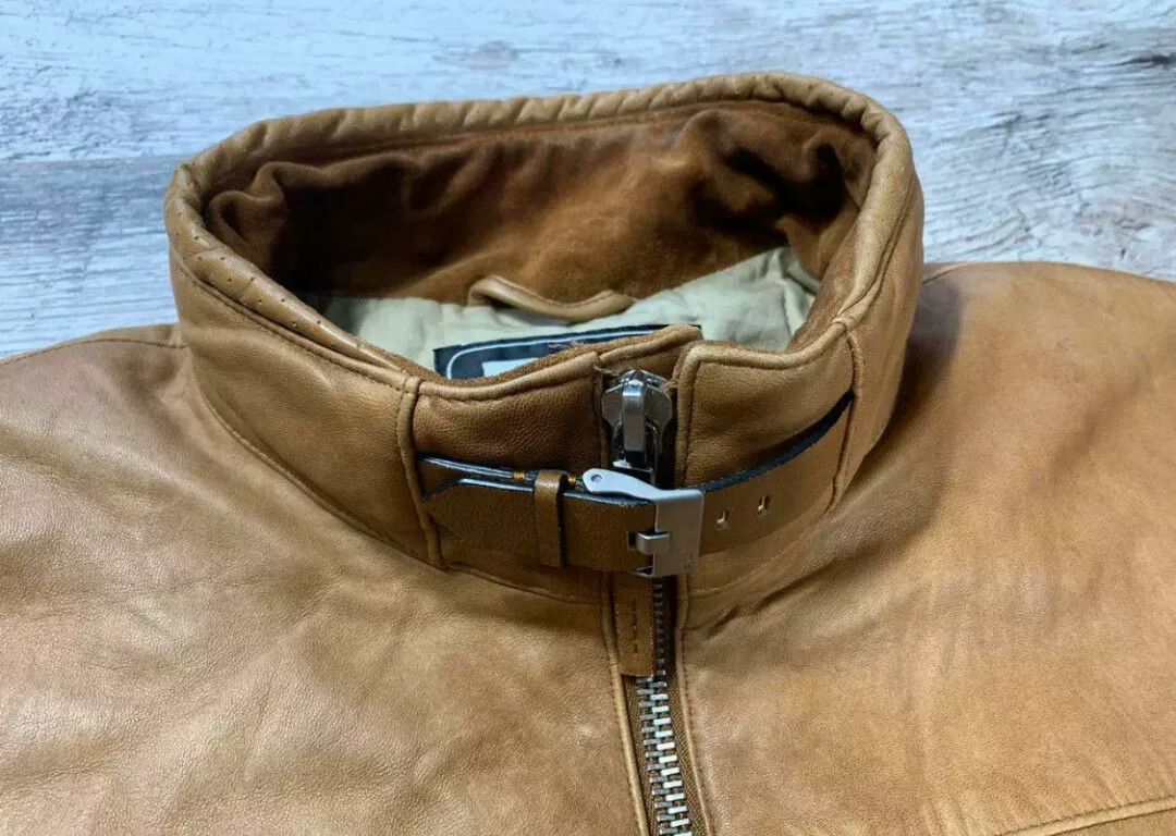 RRL Ralph Lauren RLX Alpha McCoy Leather Flight Jacket Size US XL / EU 56 / 4 - 3 Thumbnail