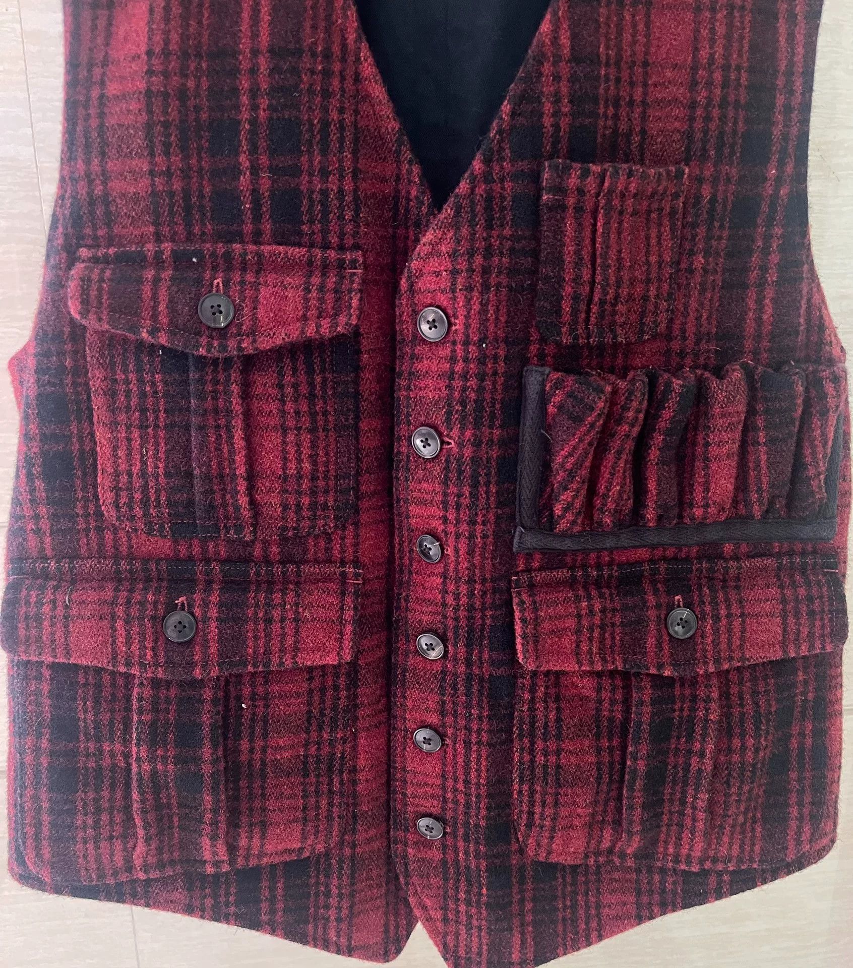 RRL Ralph Lauren RRL Limited Edition Buffalo Plaid Vest Size US M / EU 48-50 / 2 - 3 Thumbnail
