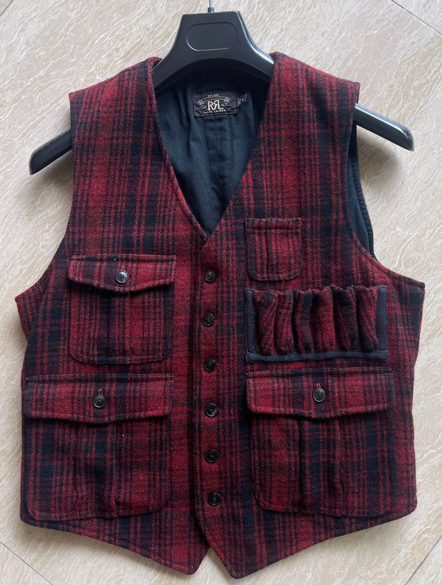 RRL Ralph Lauren RRL Limited Edition Buffalo Plaid Vest Size US M / EU 48-50 / 2 - 2 Thumbnail