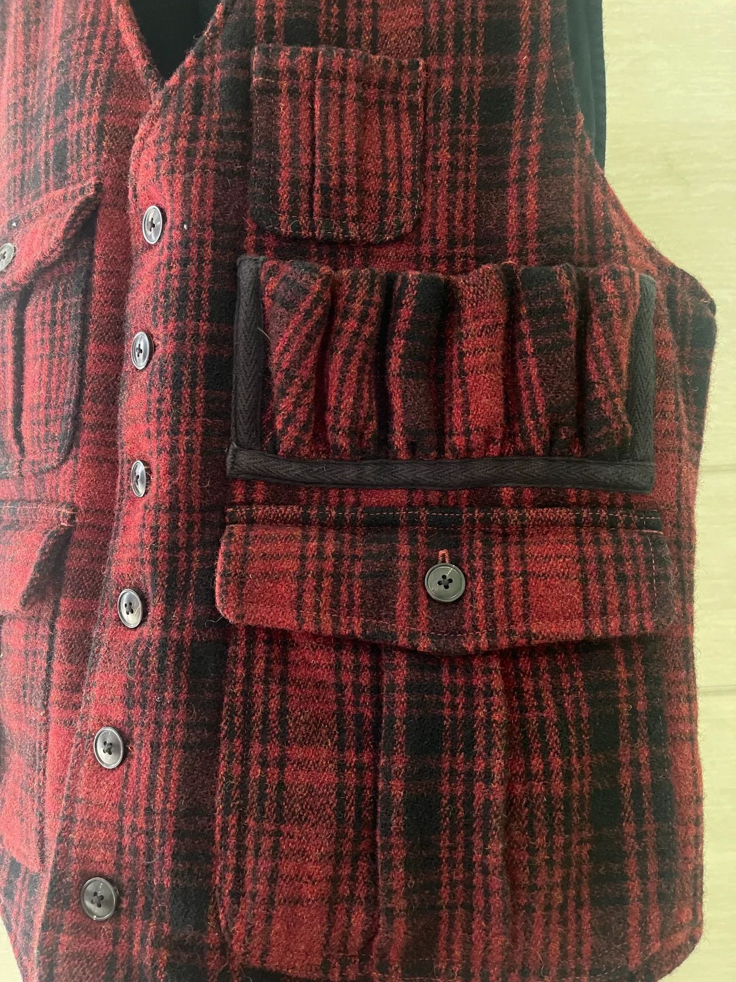 RRL Ralph Lauren RRL Limited Edition Buffalo Plaid Vest Size US M / EU 48-50 / 2 - 4 Thumbnail