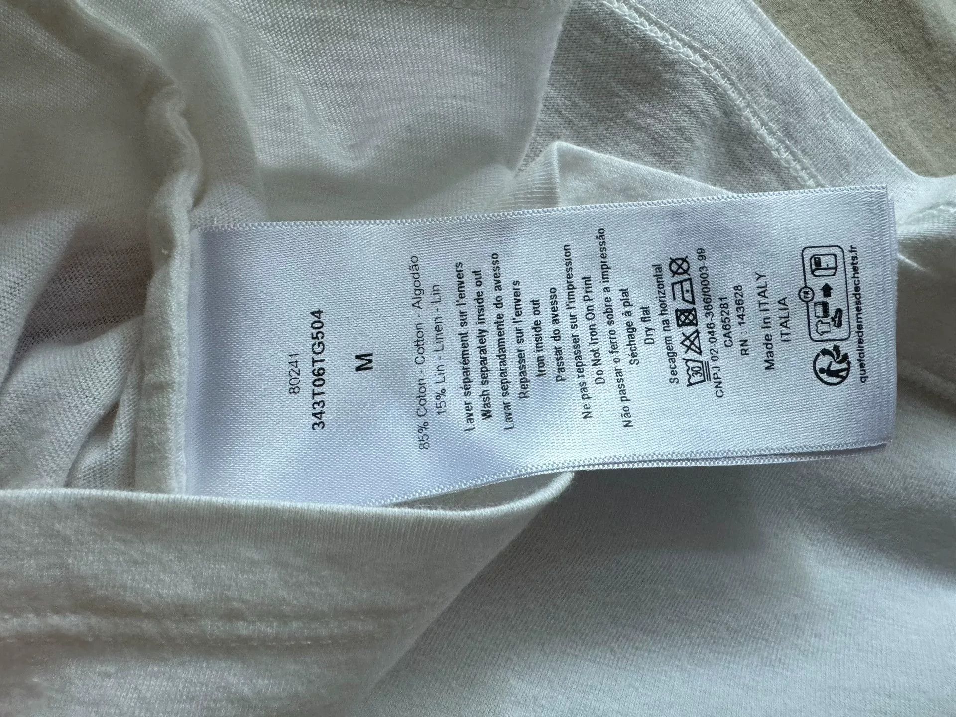 Dior christian dior graphic t-shirt in white Size US M / EU 48-50 / 2 - 4 Thumbnail