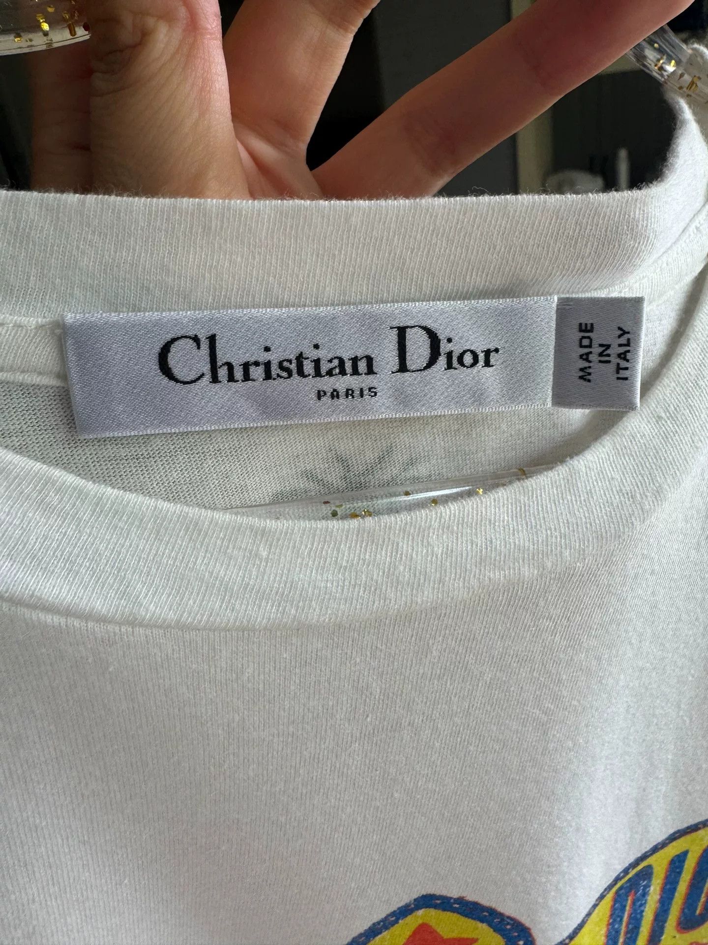 Dior christian dior graphic t-shirt in white Size US M / EU 48-50 / 2 - 3 Thumbnail