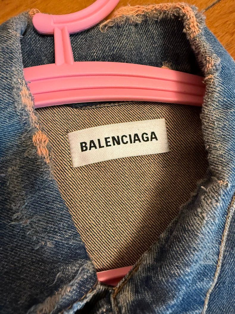 Balenciaga Balenciaga Classic Denim Jacket Size US S / EU 44-46 / 1 - 6 Thumbnail