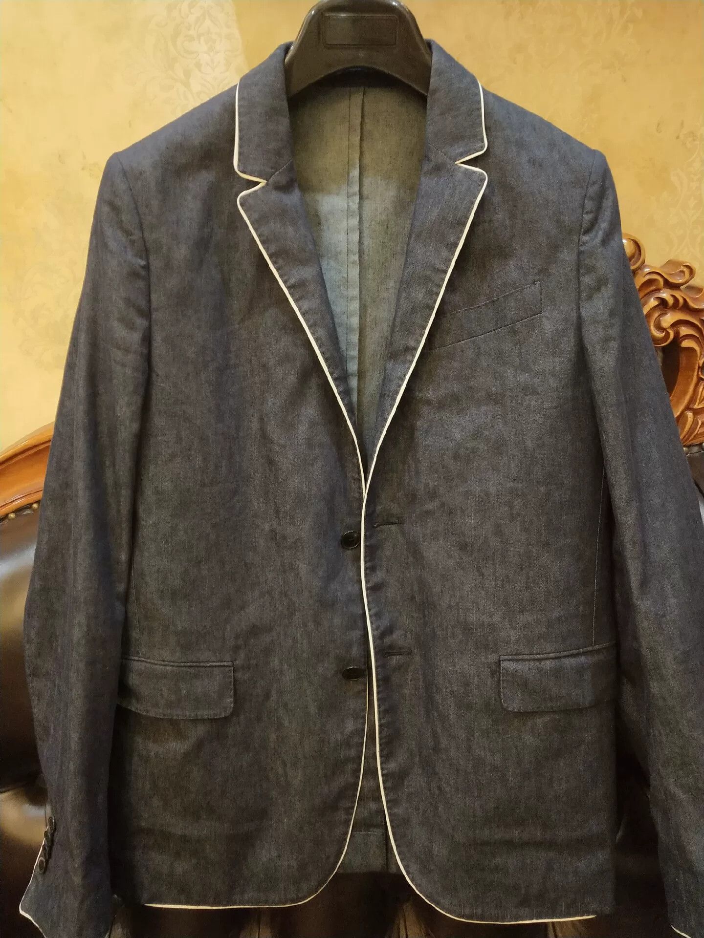 Valentino Valentino Gray Blazer Size 46 Size US L / EU 52-54 / 3 - 3 Thumbnail