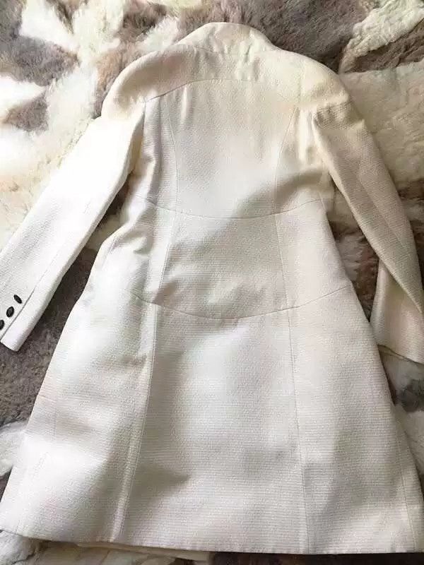 Valentino Valentino White Silk Satin Trench Coat Size US S / EU 44-46 / 1 - 3 Thumbnail