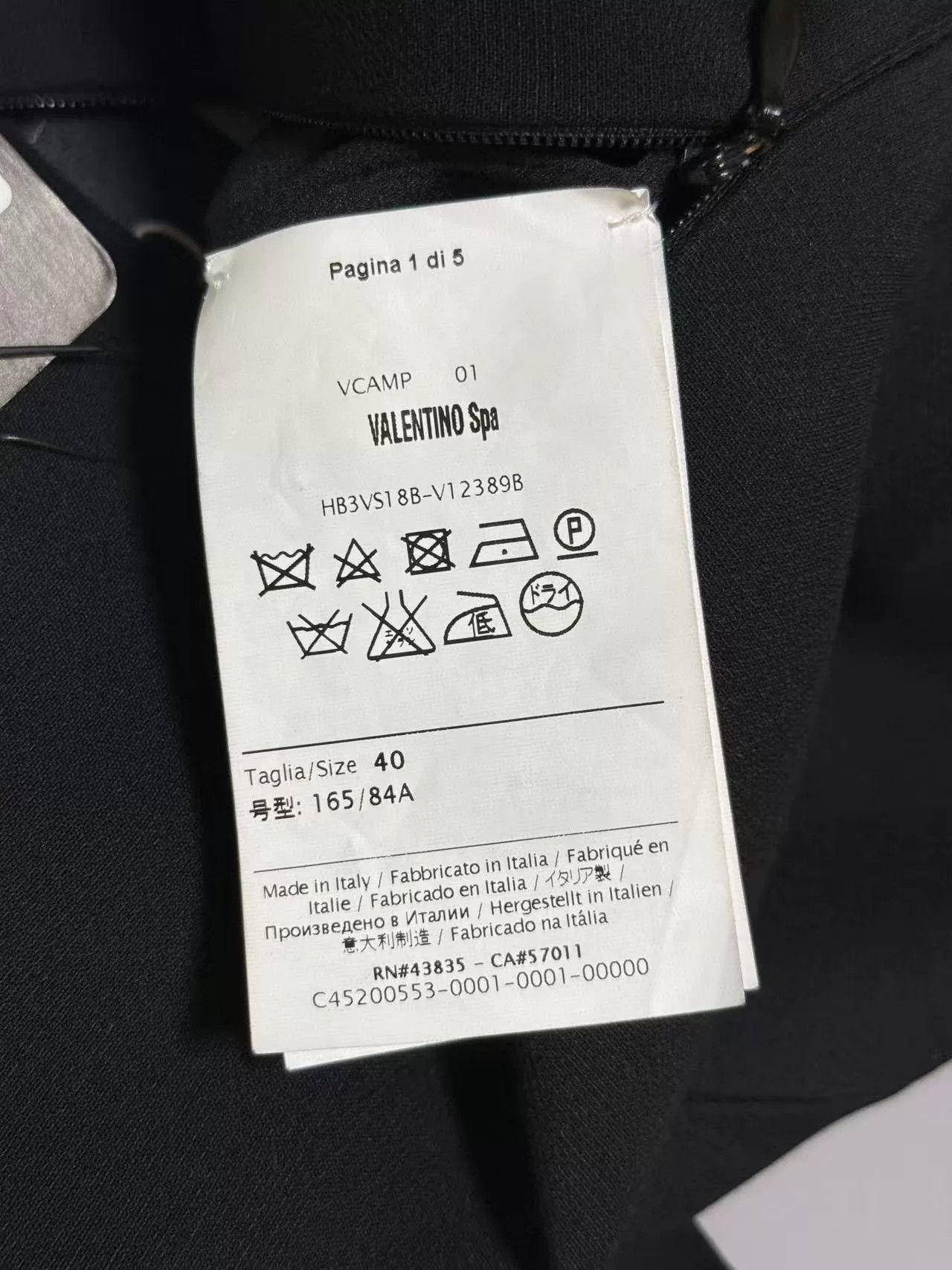 Valentino VALENTINO Black Dress Size F40 Size US S / EU 44-46 / 1 - 4 Thumbnail