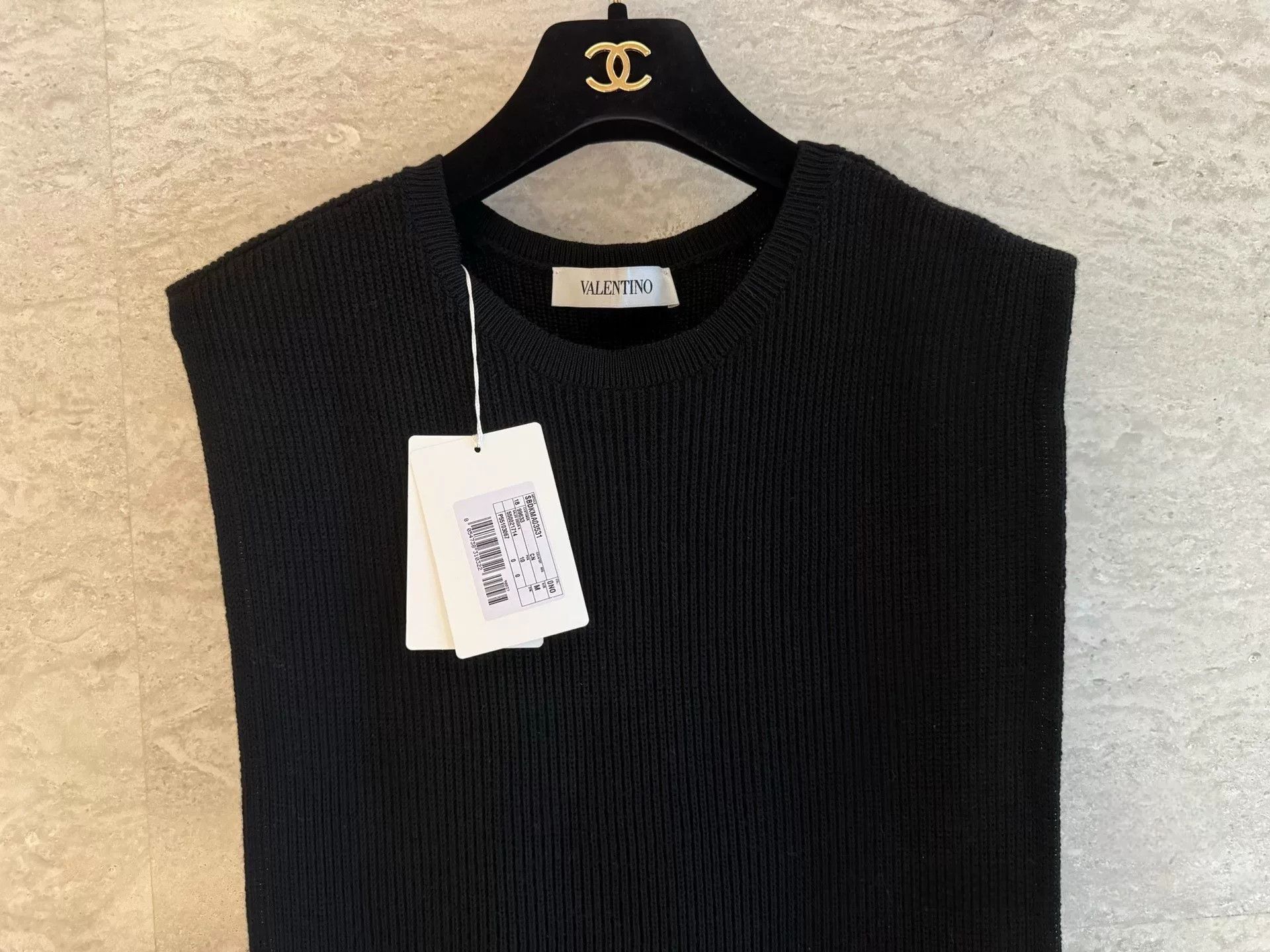 Valentino Valentino Black Knit Vest M Size US M / EU 48-50 / 2 - 2 Thumbnail