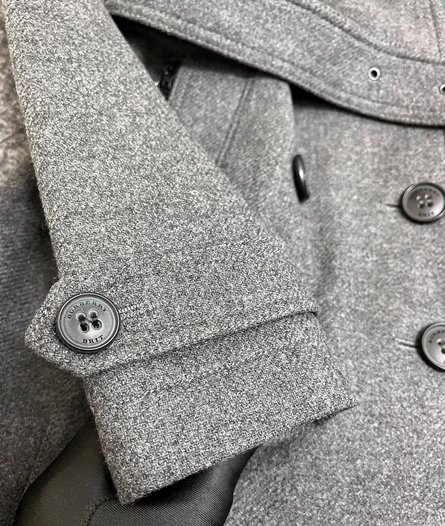 Burberry Burberry Double-Breasted Wool Coat Size US XS / EU 42 / 0 - 5 Thumbnail