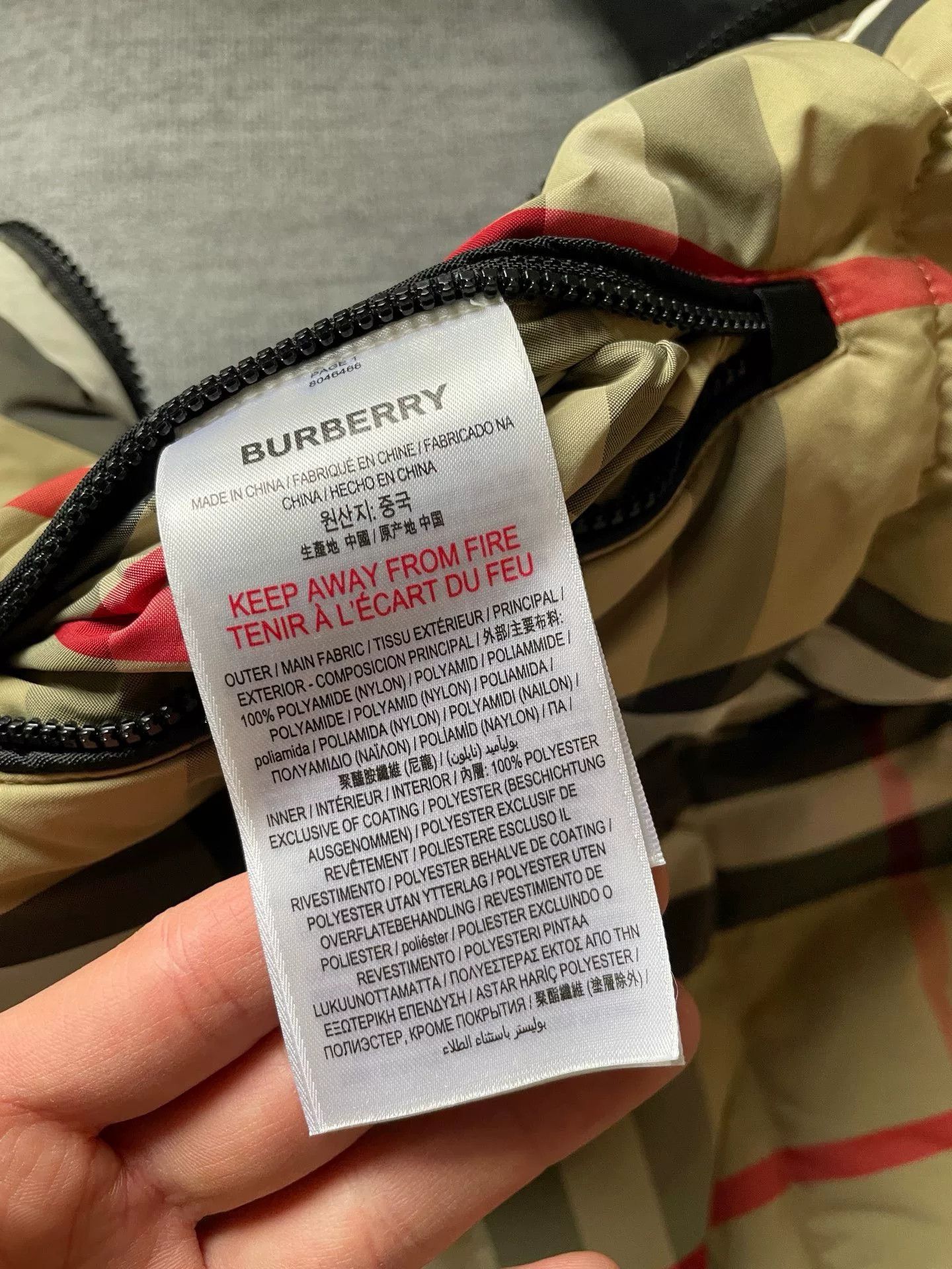 Burberry Burberry Check Long Down Coat 12Y Size US XS / EU 42 / 0 - 8 Thumbnail