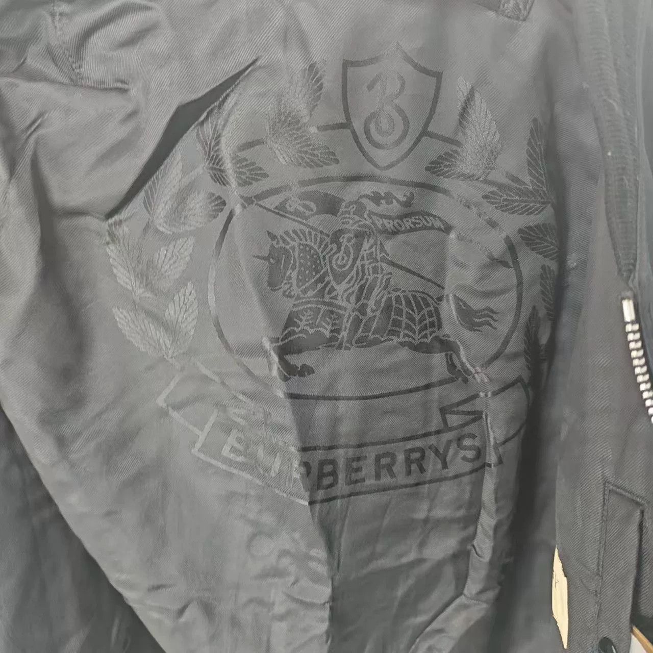 Burberry Burberry Black Bomber Jacket Size US S / EU 44-46 / 1 - 5 Thumbnail