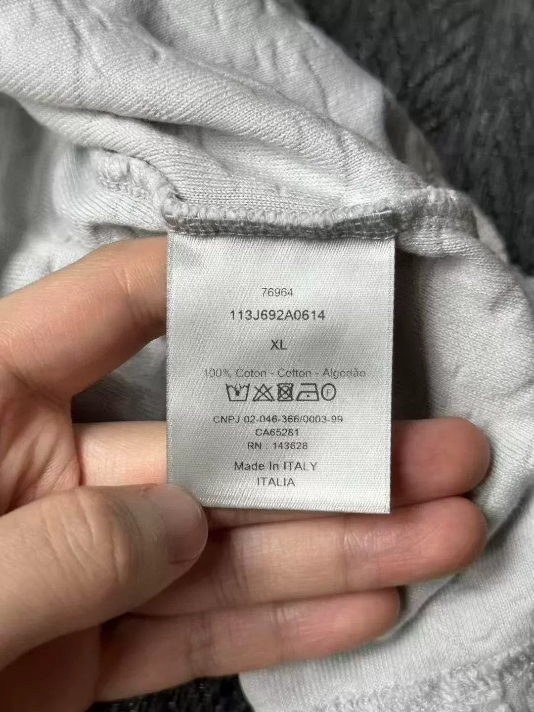 Dior Dior Gray Blue Terry Short Sleeve Size US XL / EU 56 / 4 - 4 Thumbnail