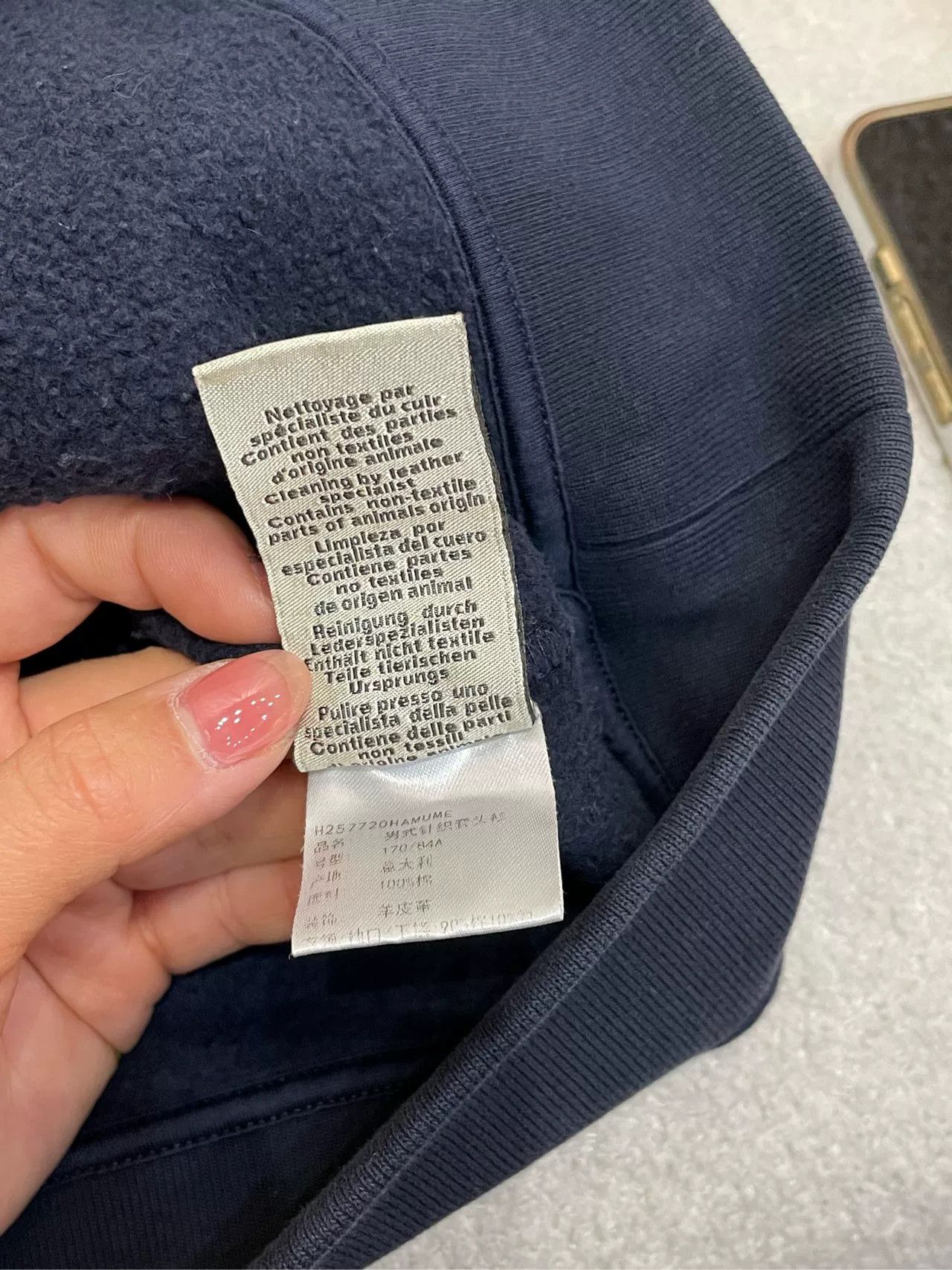 Hermes Hermes Navy Blue Sweatshirt M Size US M / EU 48-50 / 2 - 6 Thumbnail