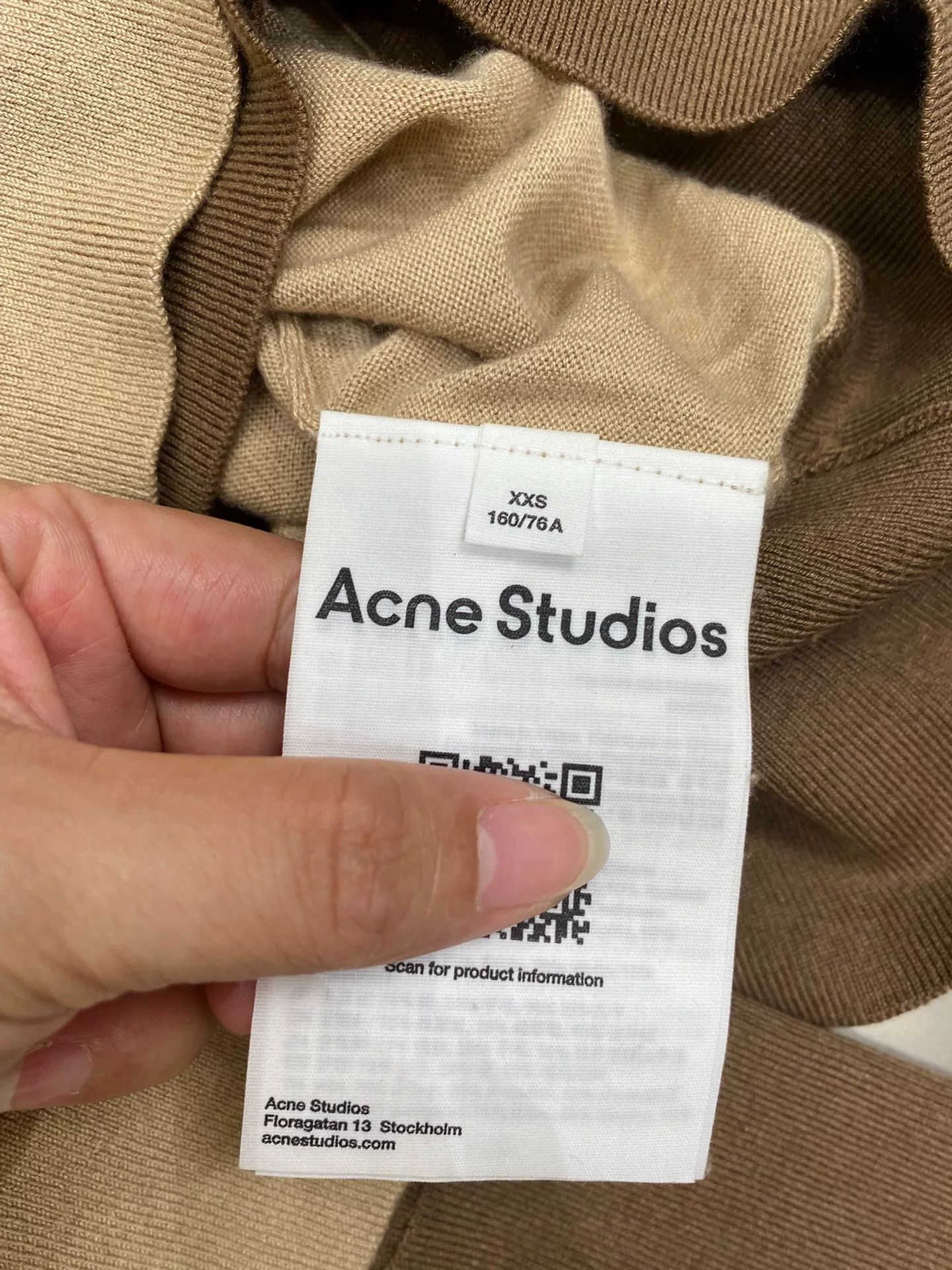 Acne Studios Acne Studios Beige Knit Cardigan Size US XXS / EU 40 - 6 Thumbnail