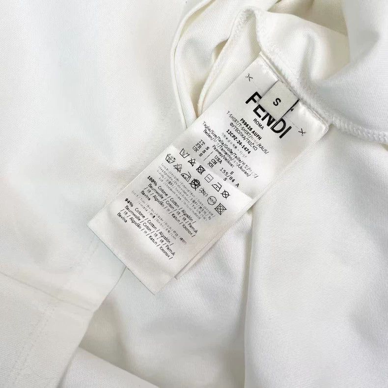 Fendi Fendi 25SS Logo Cotton Short Sleeve Tee Size US S / EU 44-46 / 1 - 4 Thumbnail