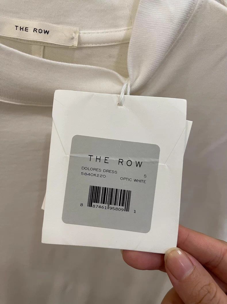 The Row The Row Dolores S White Cotton Dress Size US 34 / EU 50 - 4 Thumbnail