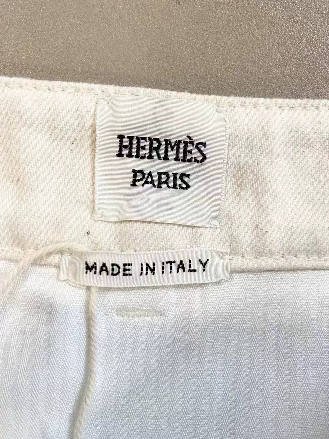 Hermes Hermes Embroidered Logo Skirt Size 36 Size US 36 / EU 52 - 6 Thumbnail