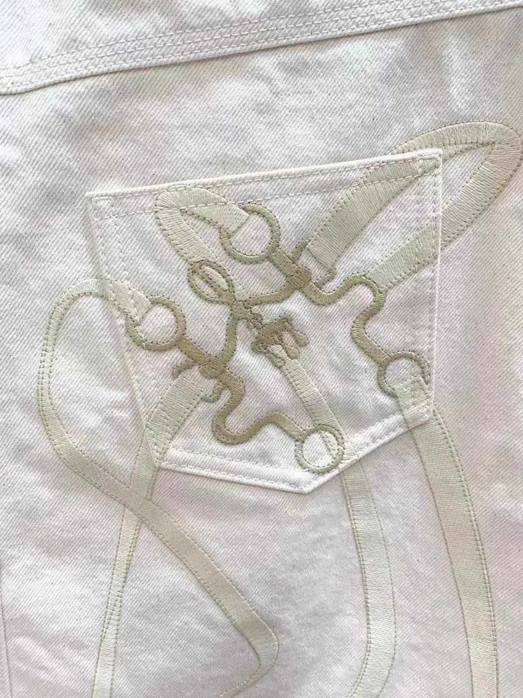 Hermes Hermes Embroidered Logo Skirt Size 36 Size US 36 / EU 52 - 5 Thumbnail