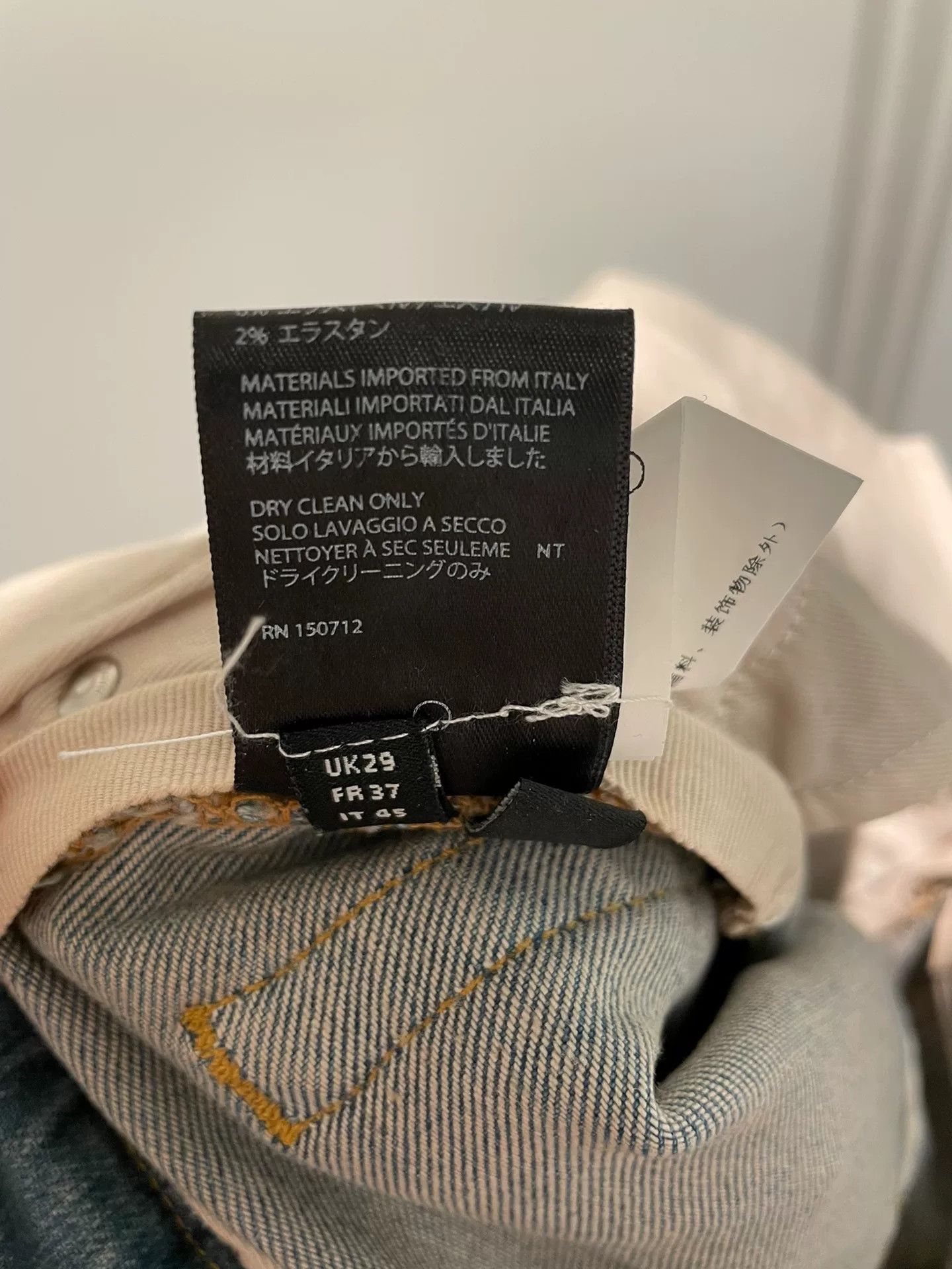 Amiri Amiri Yellow Distressed Denim Jeans 29 Size US 29 - 6 Thumbnail