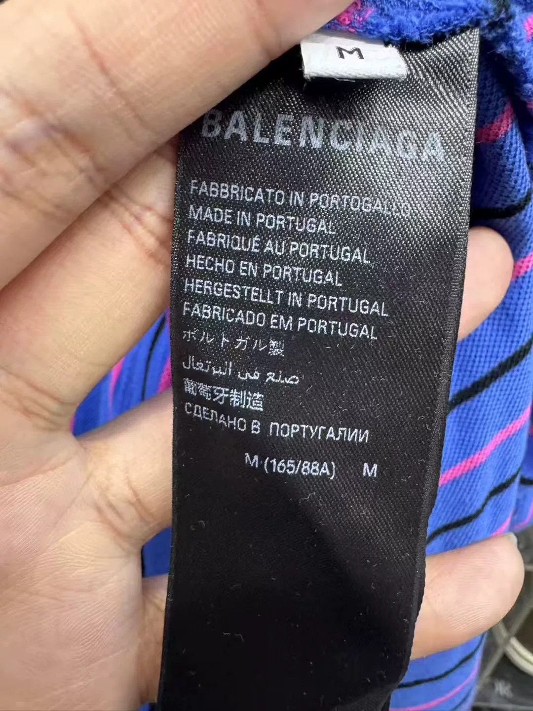 Balenciaga Balenciaga Purple Stripe Polo Shirt Size US M / EU 48-50 / 2 - 7 Thumbnail