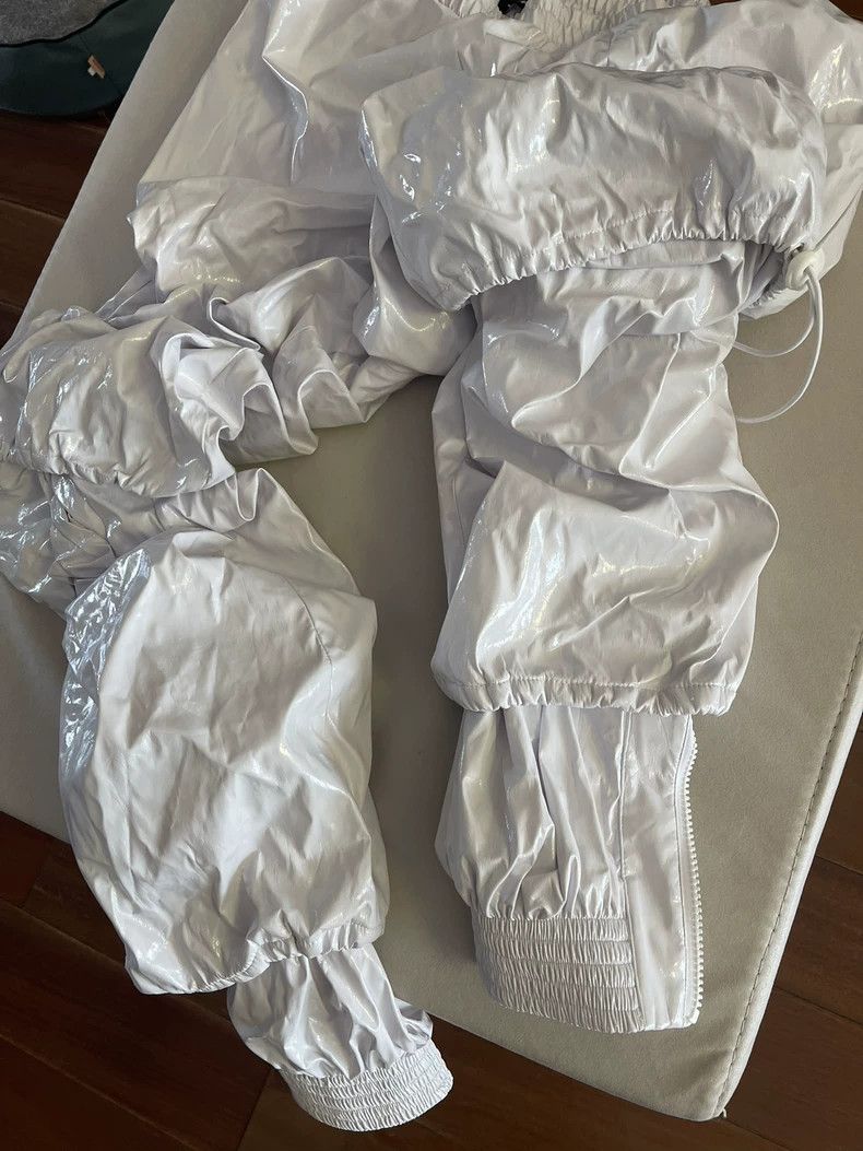 Yohji Yamamoto Y/PROJECT Runway Silver Belted Pants Size US 38 / EU 54 - 3 Thumbnail