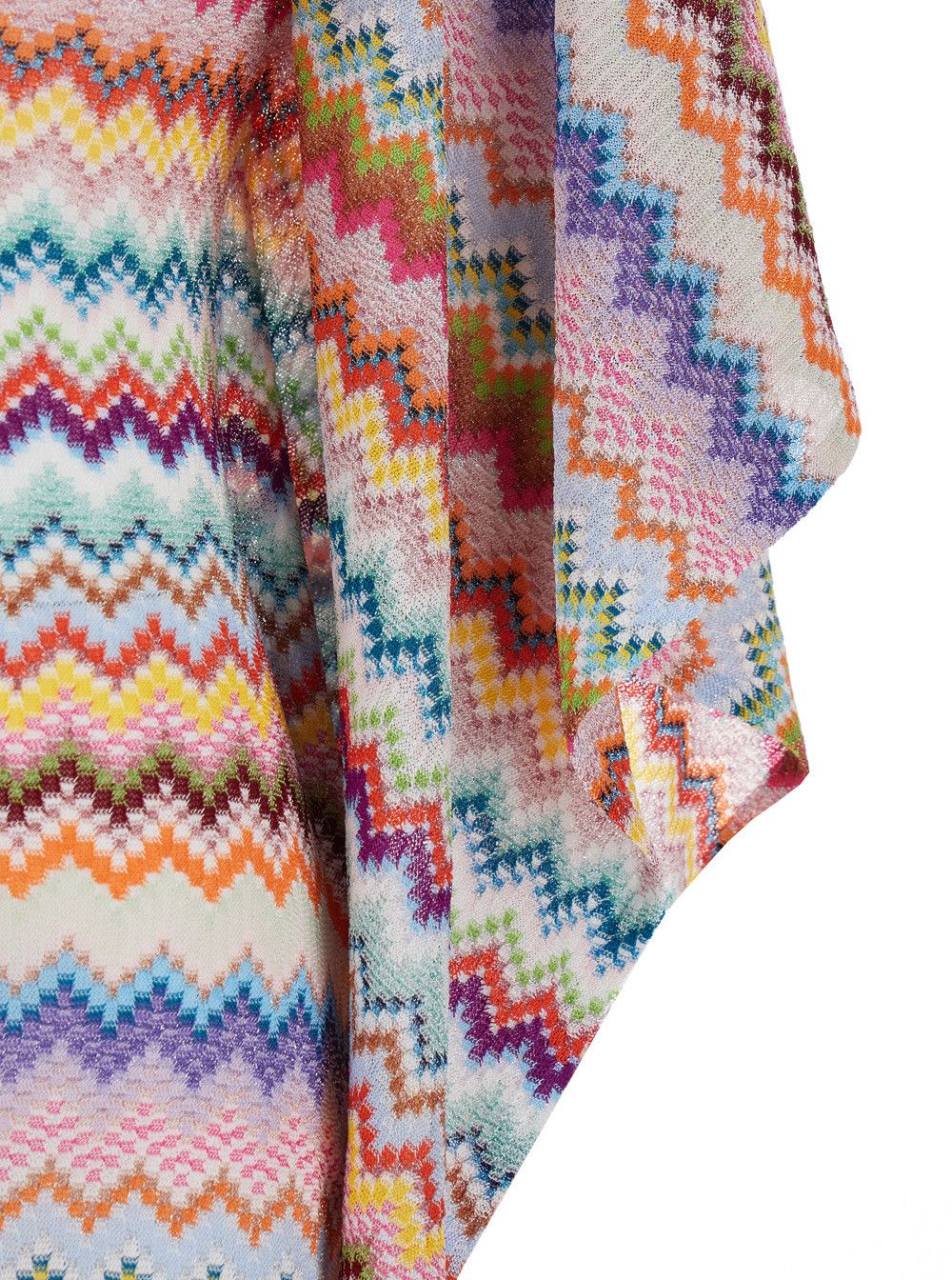 Missoni Zig Zag Caftan with Wide V-Neck and All-Over Lamé Viscose Multicolor for Women Size M / US 6-8 / IT 42-44 - 3 Thumbnail