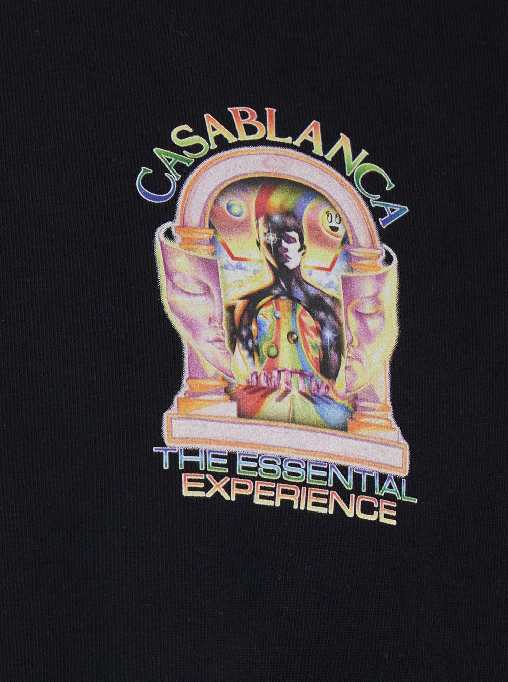 Casablanca Black T-Shirt with Logo Detail on the Front and Maxi Logo Print on the Back in Men's Cotton Size US M / EU 48-50 / 2 - 3 Thumbnail