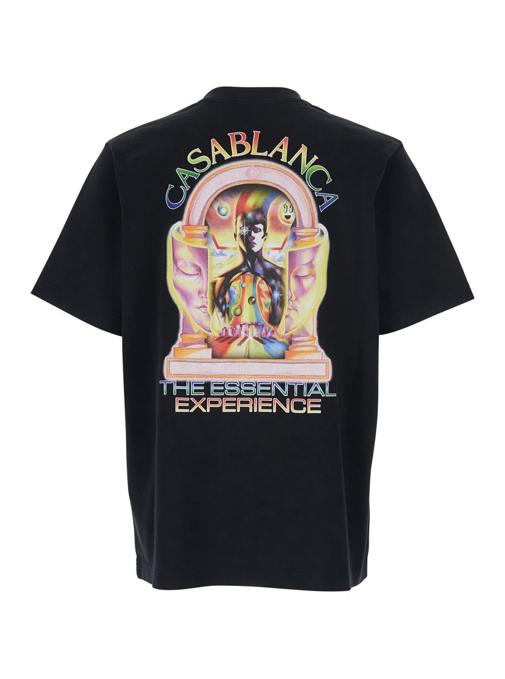 Casablanca Black T-Shirt with Logo Detail on the Front and Maxi Logo Print on the Back in Men's Cotton Size US XXL / EU 58 / 5 - 2 Thumbnail