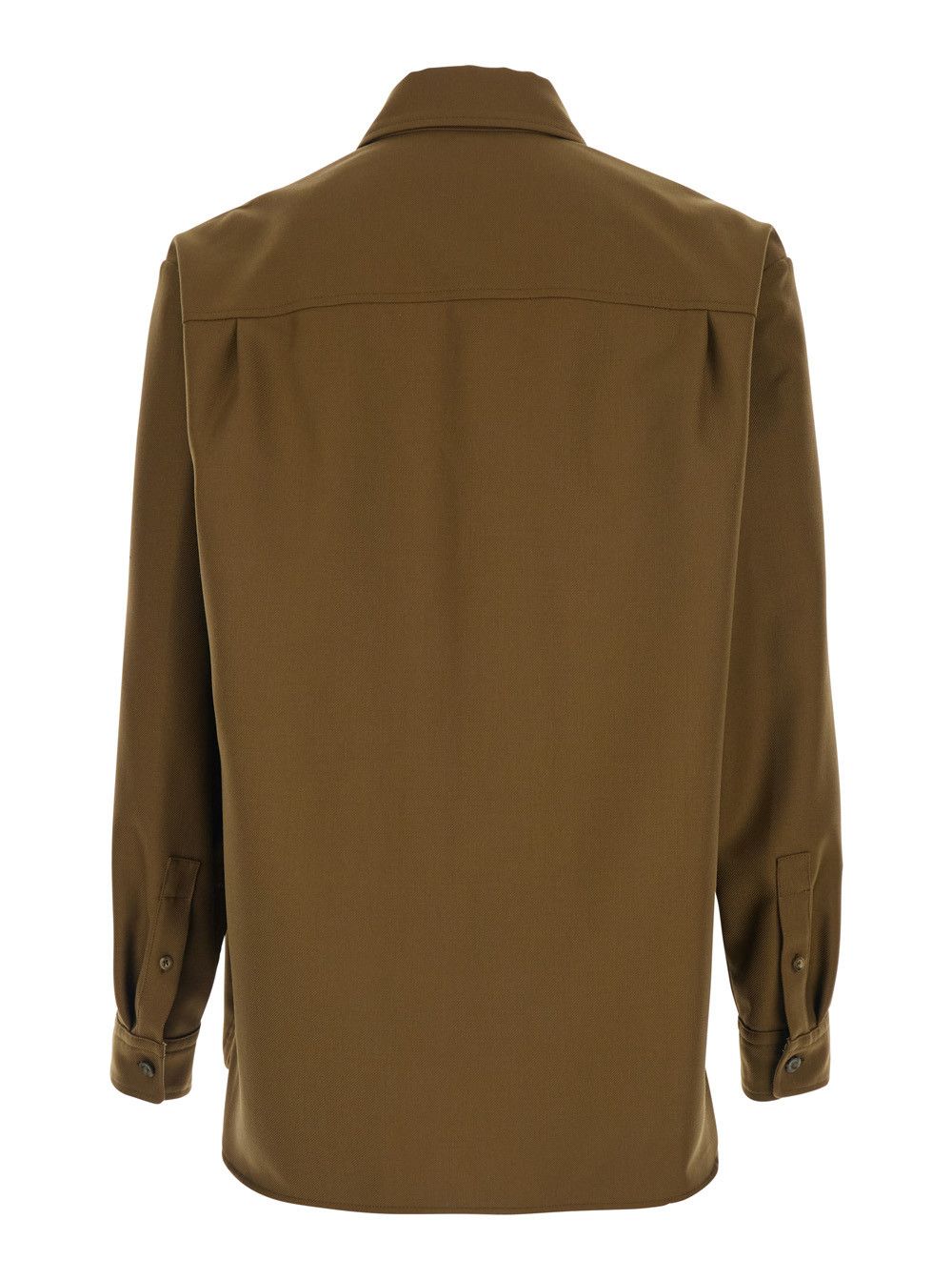 A.P.C. Brown Jacket with Classic Collar and Button Cuffs in Wool Blend Men Size US M / EU 48-50 / 2 - 2 Thumbnail